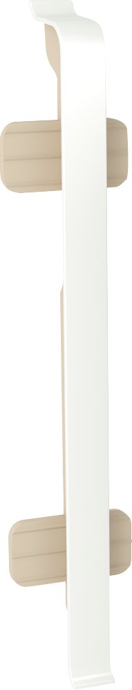 Arbiton Sockelleisten-Zwischenstücke »VIGO Verbinder 80«, (Set, 4 St., 4 Stück), Uni Weiß, 100% dekorgetreu