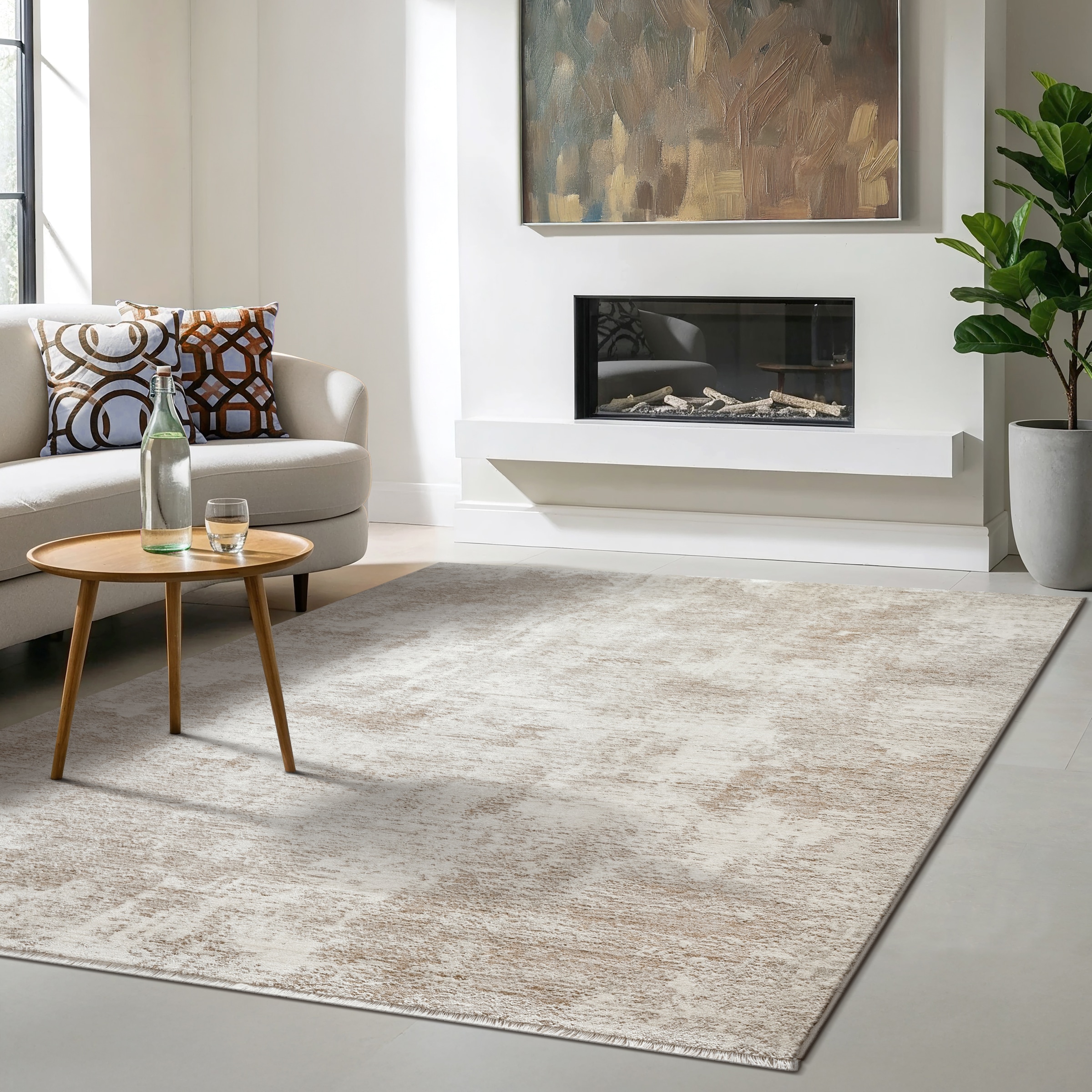 the carpet Designteppich »Nuvra« rechteckig 15 mm Höhe abstrakt