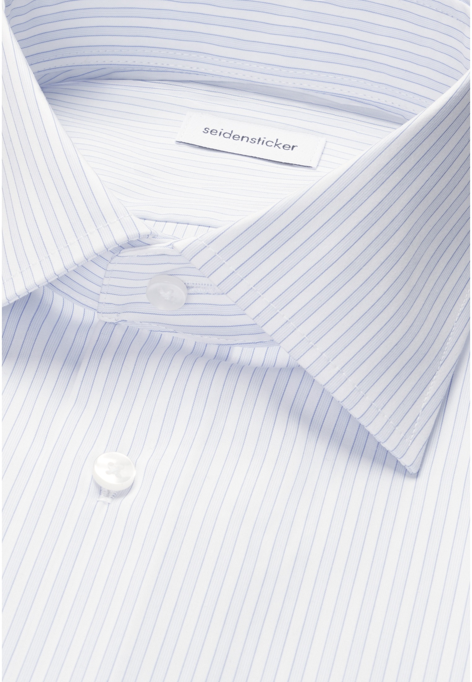 seidensticker Businesshemd »Schwarze Rose« Shaped 1/1 Kentkragen Gestreift