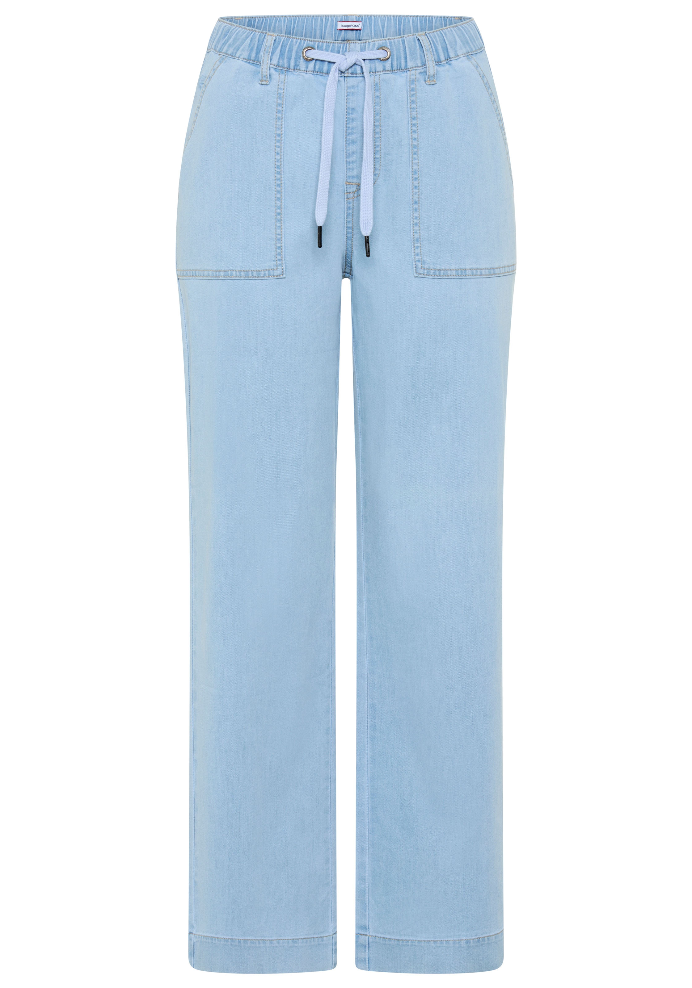 KangaROOS Weite Jeans weite Beinweite, normale Leibhöhe, knöchellanger Schnitt