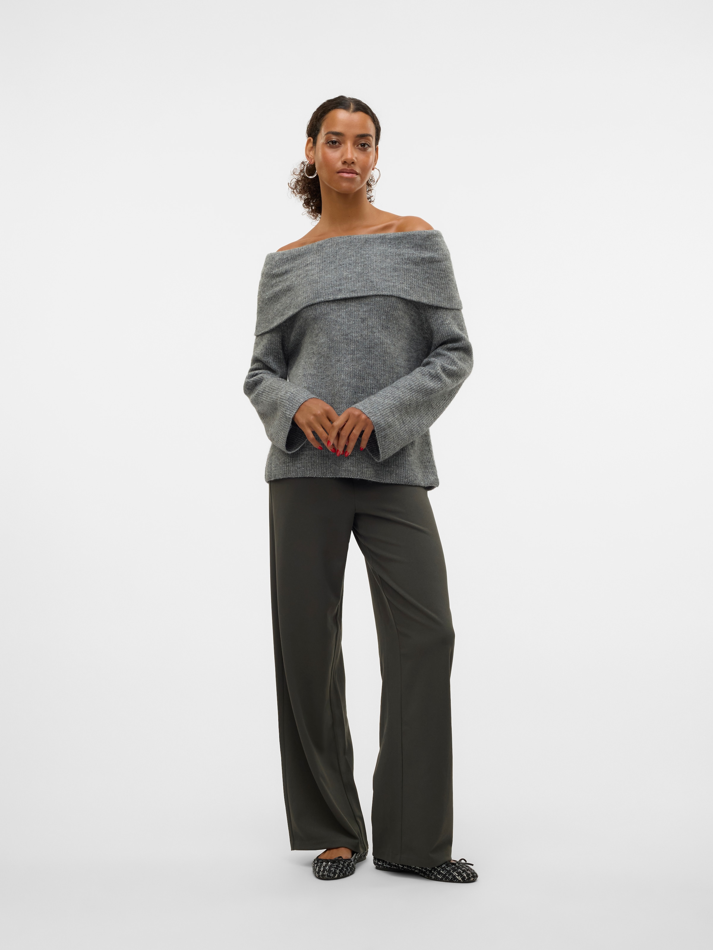 Vero Moda Strickpullover »VMERA LS OFF SHOULDER PULLOVER GA NOOS«