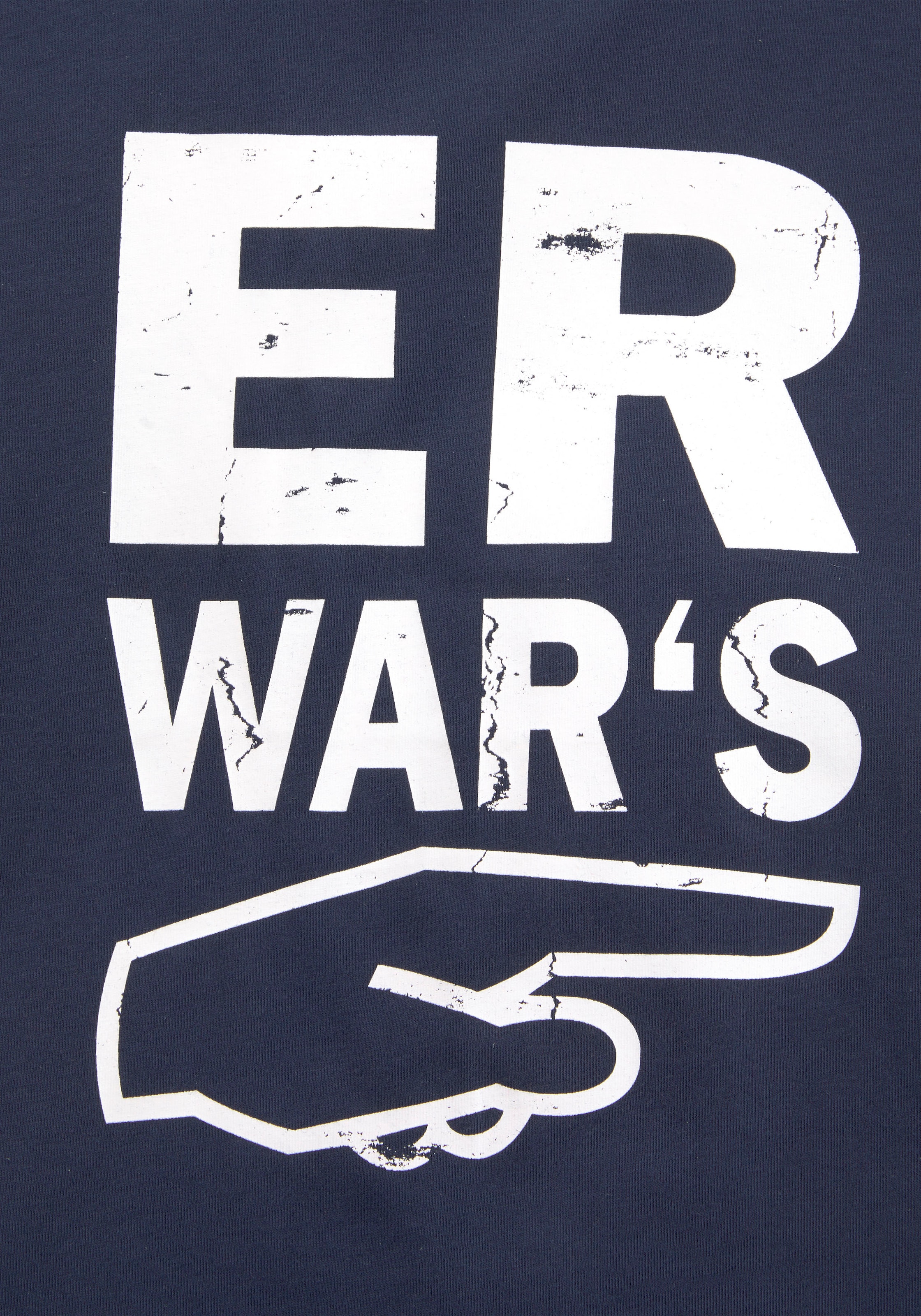 KIDSWORLD T-Shirt »ER WAR`S«, Spruch