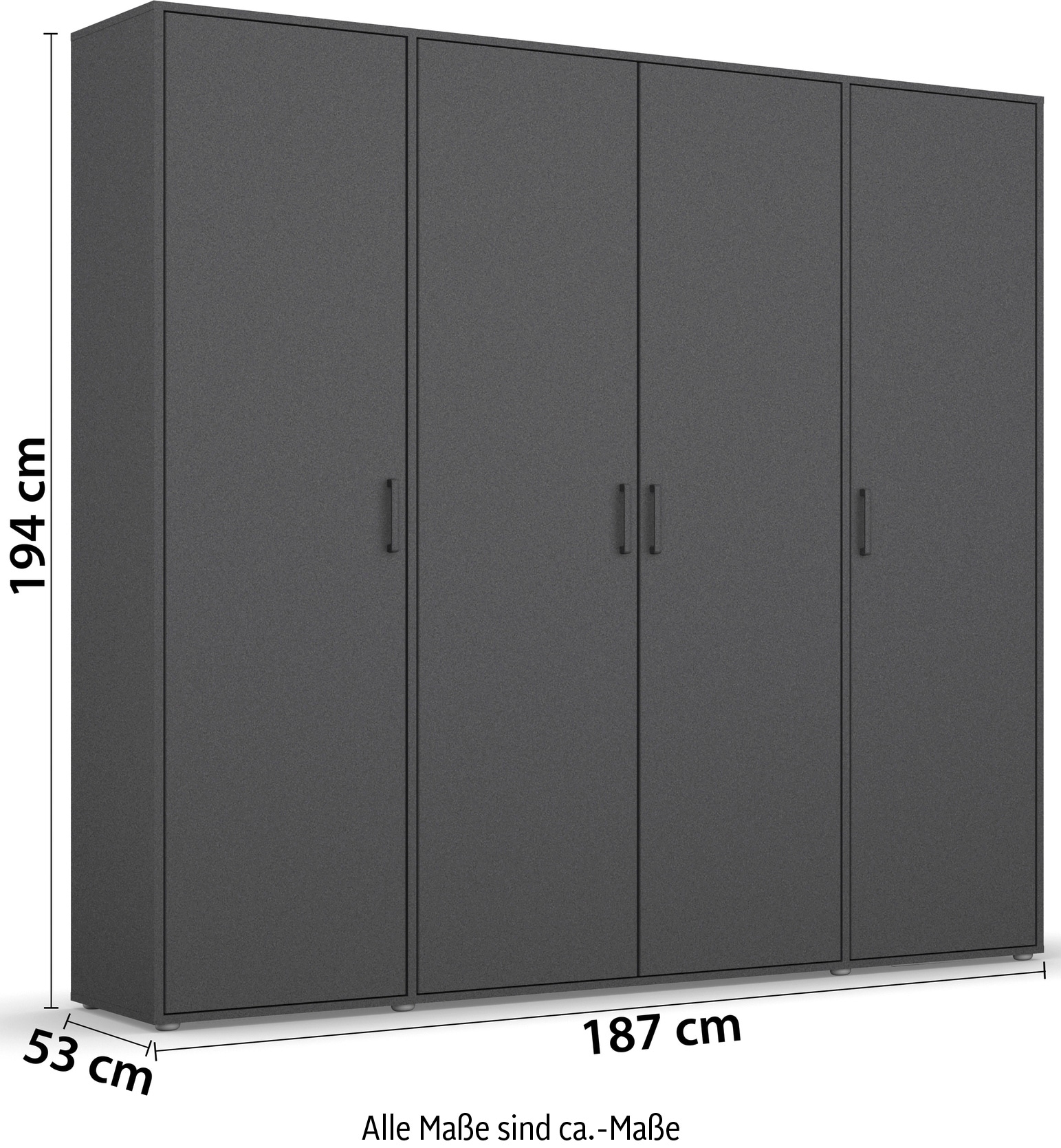 rauch Kleiderschrank »VOYAGER Otto´s Choice Garderobe Wäscheschrank TOPSELLER Schlafzimmer«, (in 3 verschiedenen Ausstattungen BASIC/CLASSIC/PREMIUM), Schrank mit modernen Griffen in viel Stauraum MADE IN GERMANY