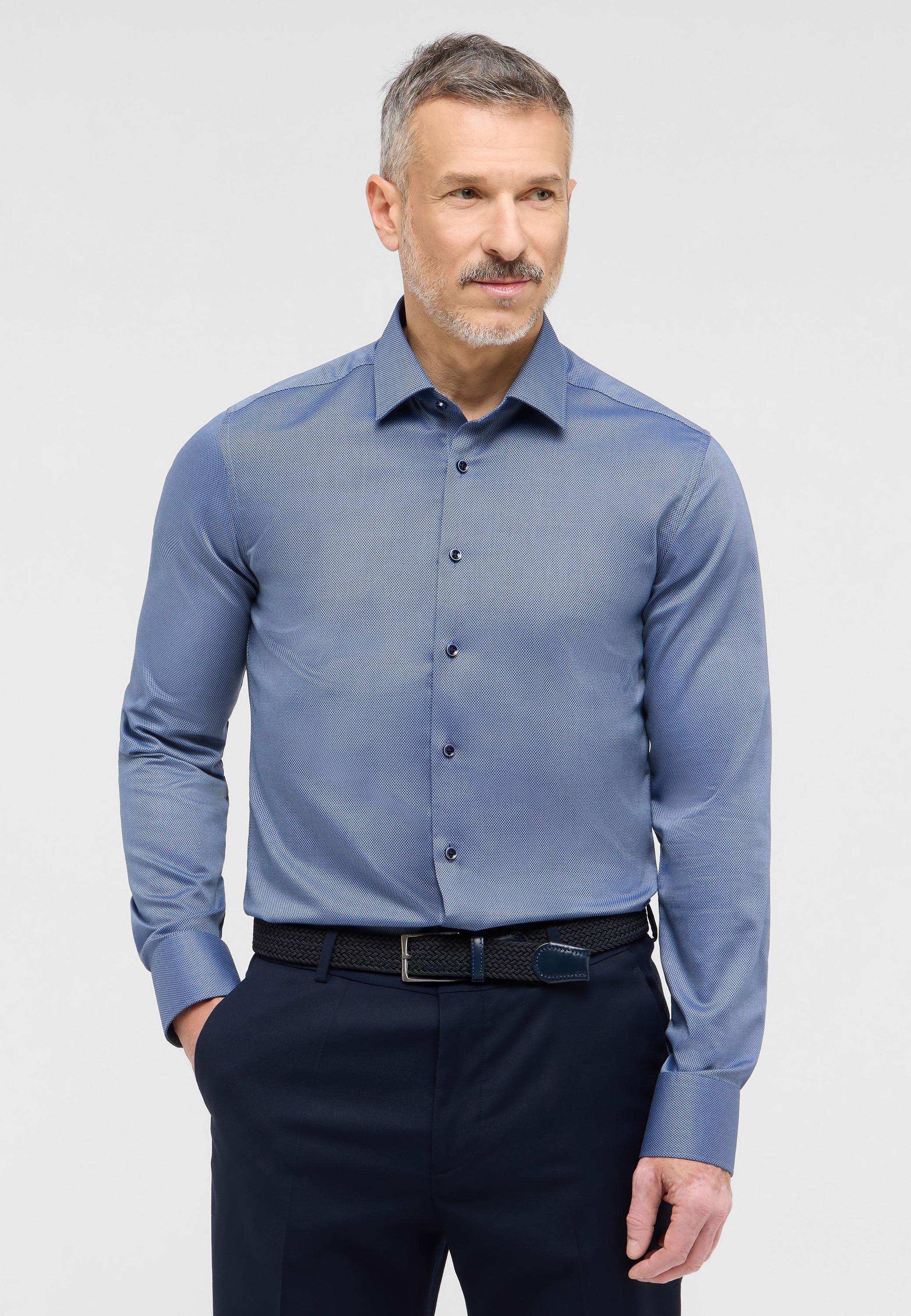 Eterna Langarmhemd »SLIM FIT« NON IRON (bügelfrei)