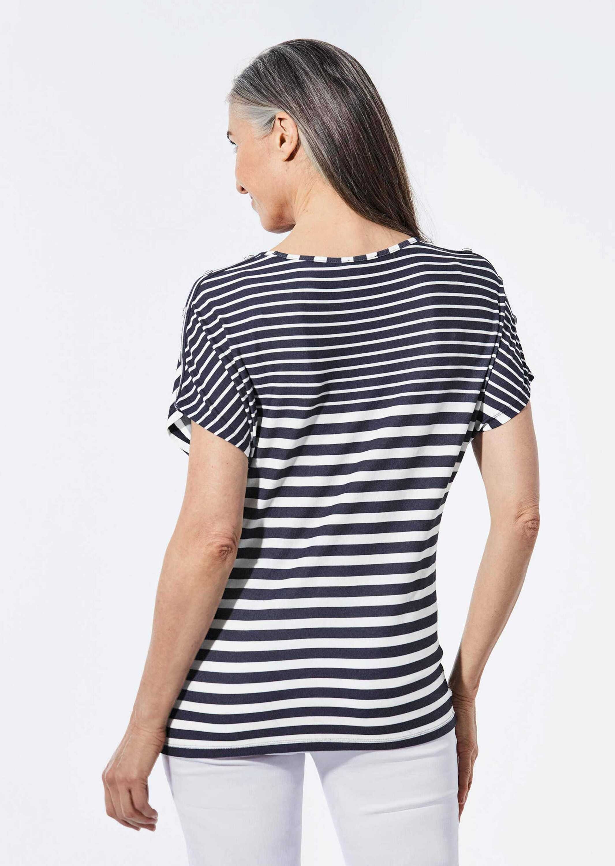 GOLDNER Kurzarmshirt »Kurzgröße Shirt mit U-Boot-Ausschnitt«