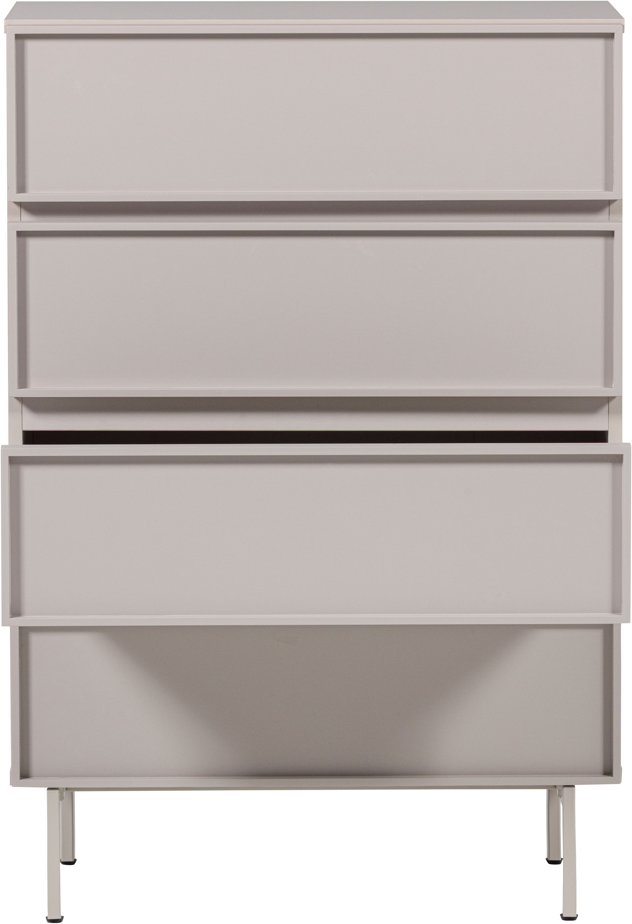 WOOOD Sideboard »Tours mit Melamin-MDF und sichtbare Maserung B 70 x T 42 x H 102 cm« Tragkraft Deckplatte 50 kg, kratz- und hitzebeständige Oberfläche