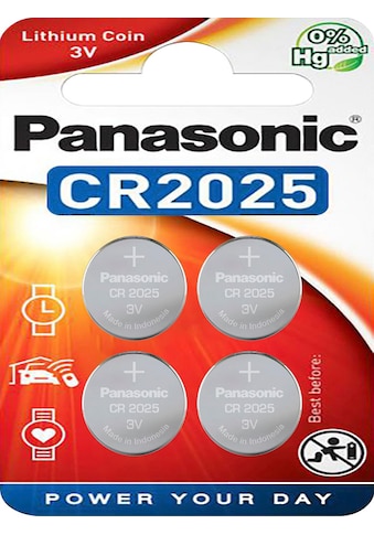Panasonic Batterie »Coin Lithium - CR2025«, CR2025, 3 V, (4 St.) kaufen