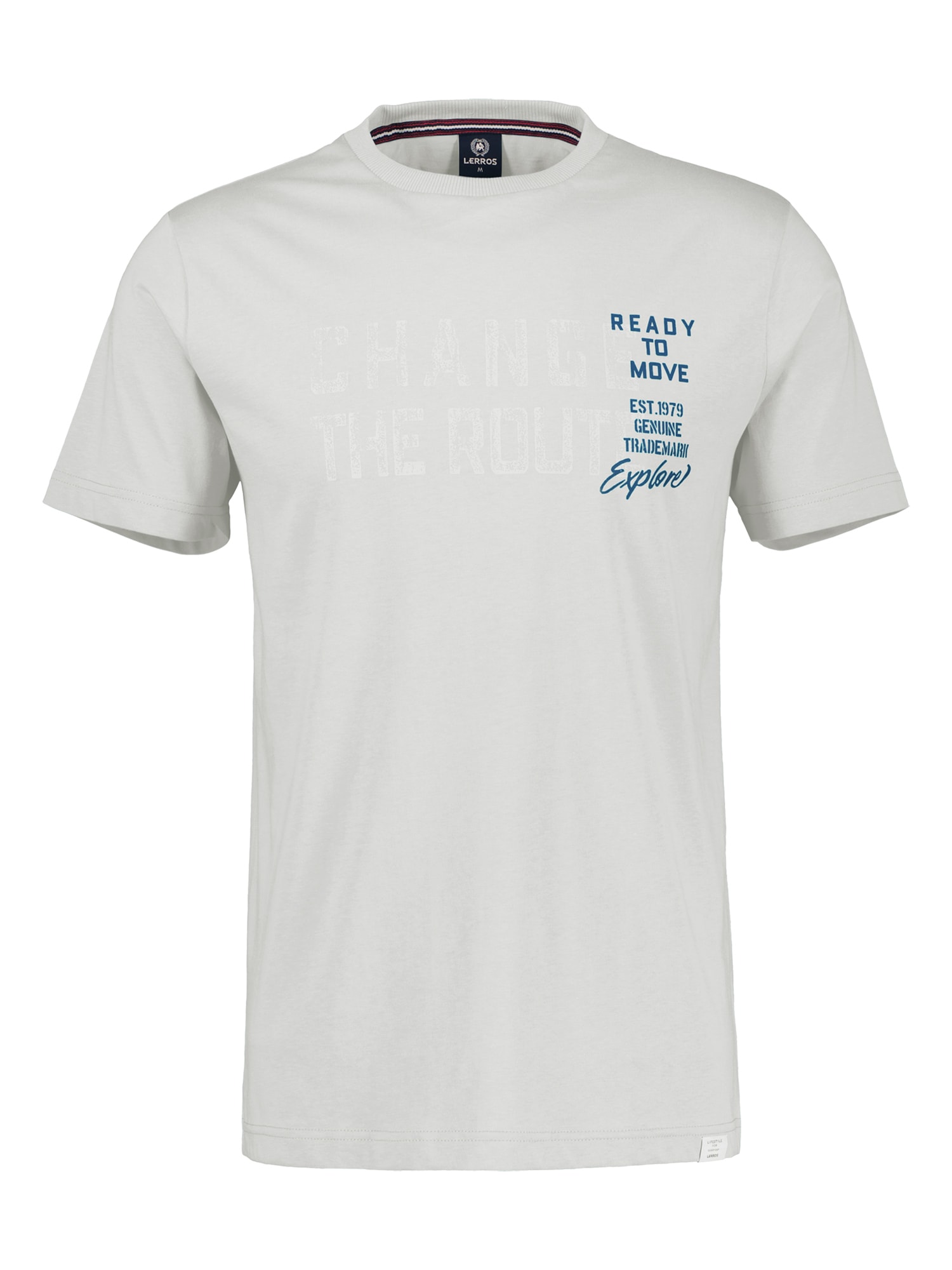 LERROS T-Shirt »LERROS Unifarbenes T-Shirt mit Print«