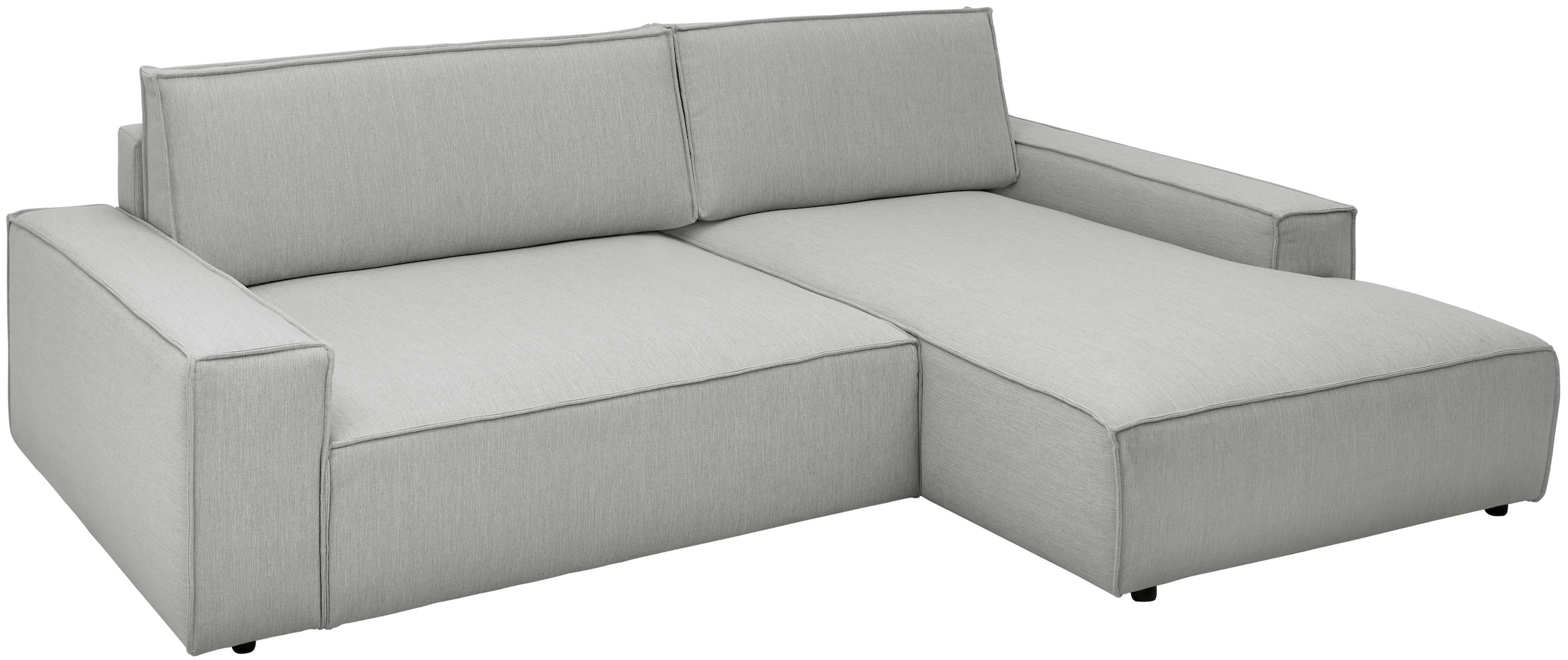 Home affaire Ecksofa »NEU: SHERWOODL XXL 284, Big-Sofa L-Form, tiefe Sitzfläche 95 cm, Cord,«, Leinenoptik, Recamiere rechts/links, auch als Schlafsofa stellbar