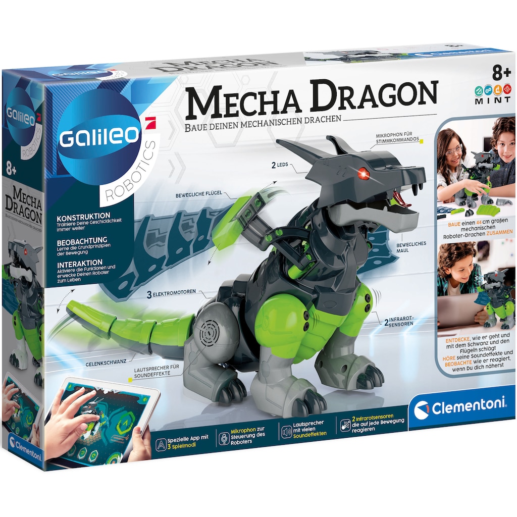 Clementoni® Experimentierkasten »Galileo, Mecha Dragon«