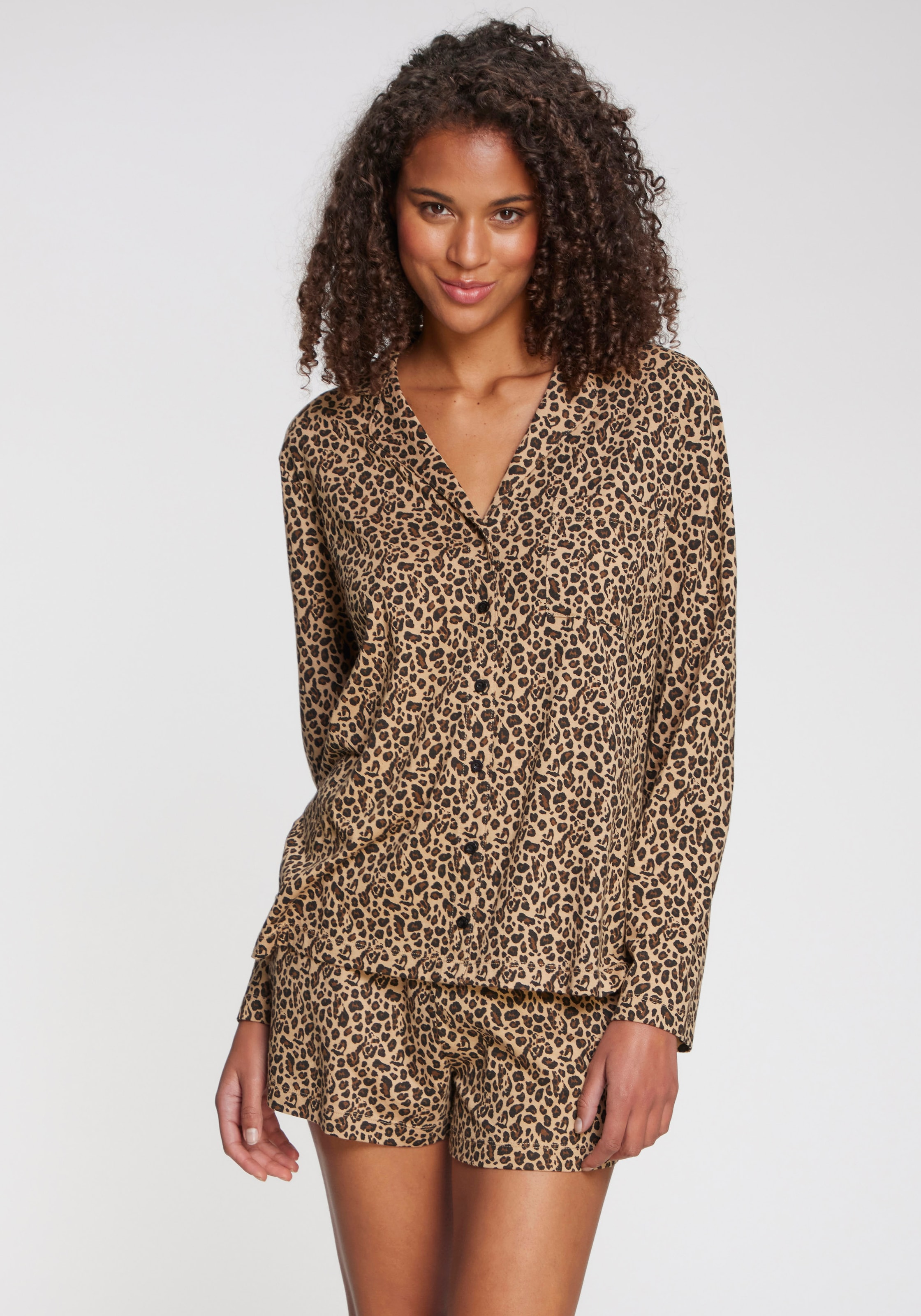 s.Oliver Pyjamaoberteil 1-teilig, 1 tlg. aufgesetzte Brusttasche