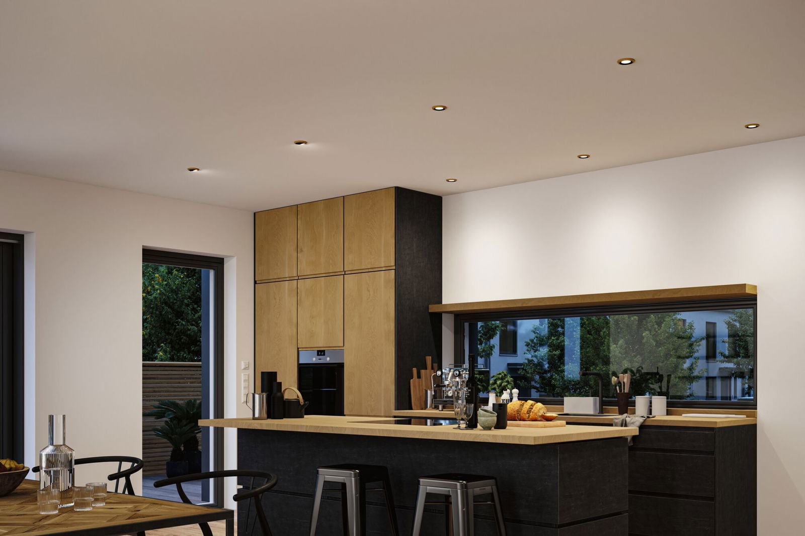 Paulmann LED Einbauleuchte »LED Einbauleuchte Lanati Einzelspot 6W 470lm 230V 2700K« 1 Stk. Warmweiß