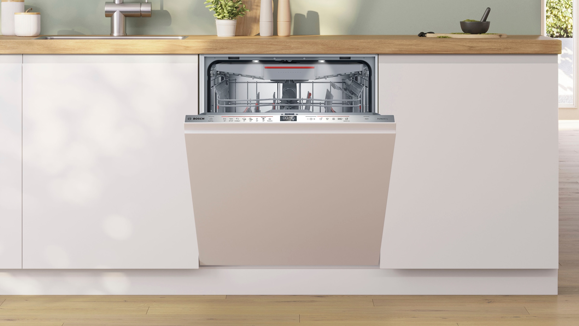 BOSCH vollintegrierbarer Geschirrspüler Serie 6 »SMV6ZCX16E«, 14 Maßgedecke