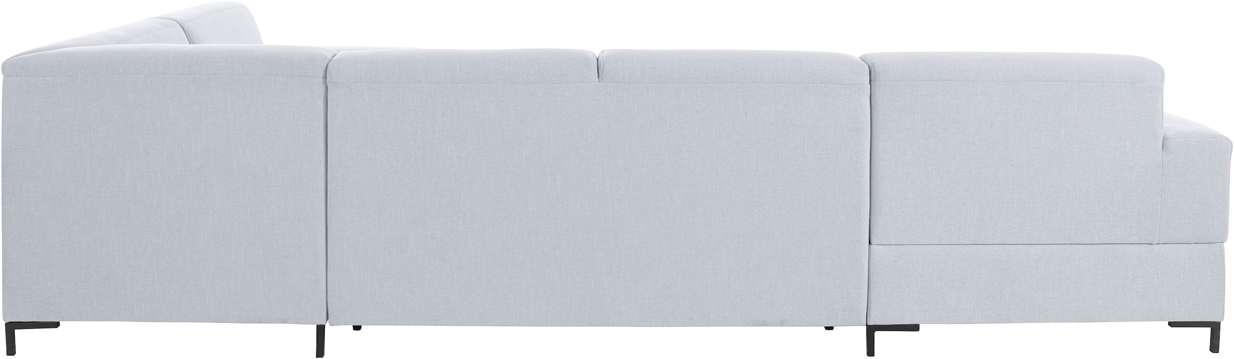 OTTO products Wohnlandschaft »Grazzo U-Form«, hochwertige Stoffe aus recyceltem Material, Steppung im Sitzbereich