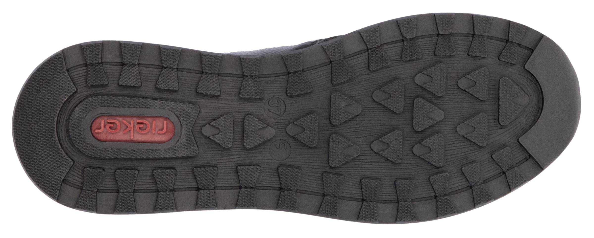 Rieker Sneaker  , Freizeitschuh, Halbschuh, Schnürschuh mit seitlichem Reißverschluss