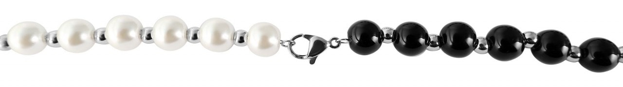 Adelia´s Edelstahlkette »Adelia's Damen Edelstahl Halskette mit Glas 45 cm«