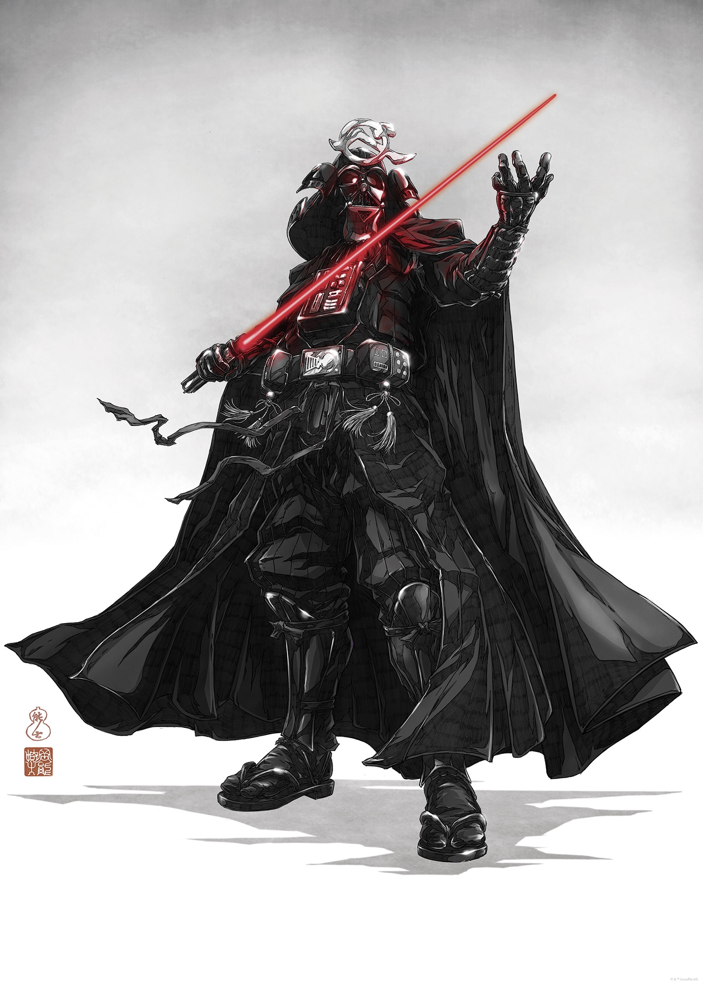 Komar Wandbild »Star Wars Vision Samurai Dark Lord«, Disney, (Set, 1 St.), 50 x 70 cm (Breite x Höhe) - Kinderzimmer, Dekoration