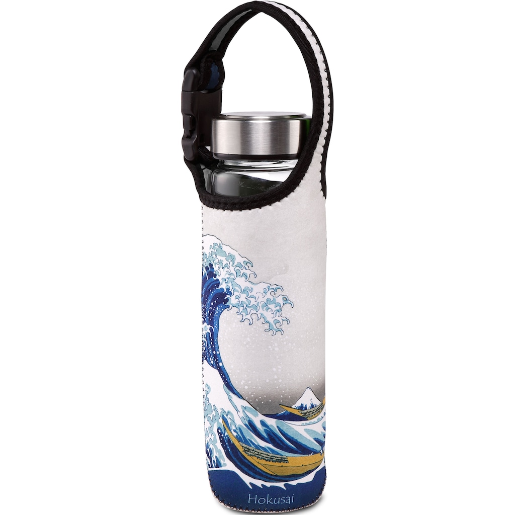 Goebel Trinkflasche »Katsushika Hokusai - "Die Welle"«, (mit Haltegurt)