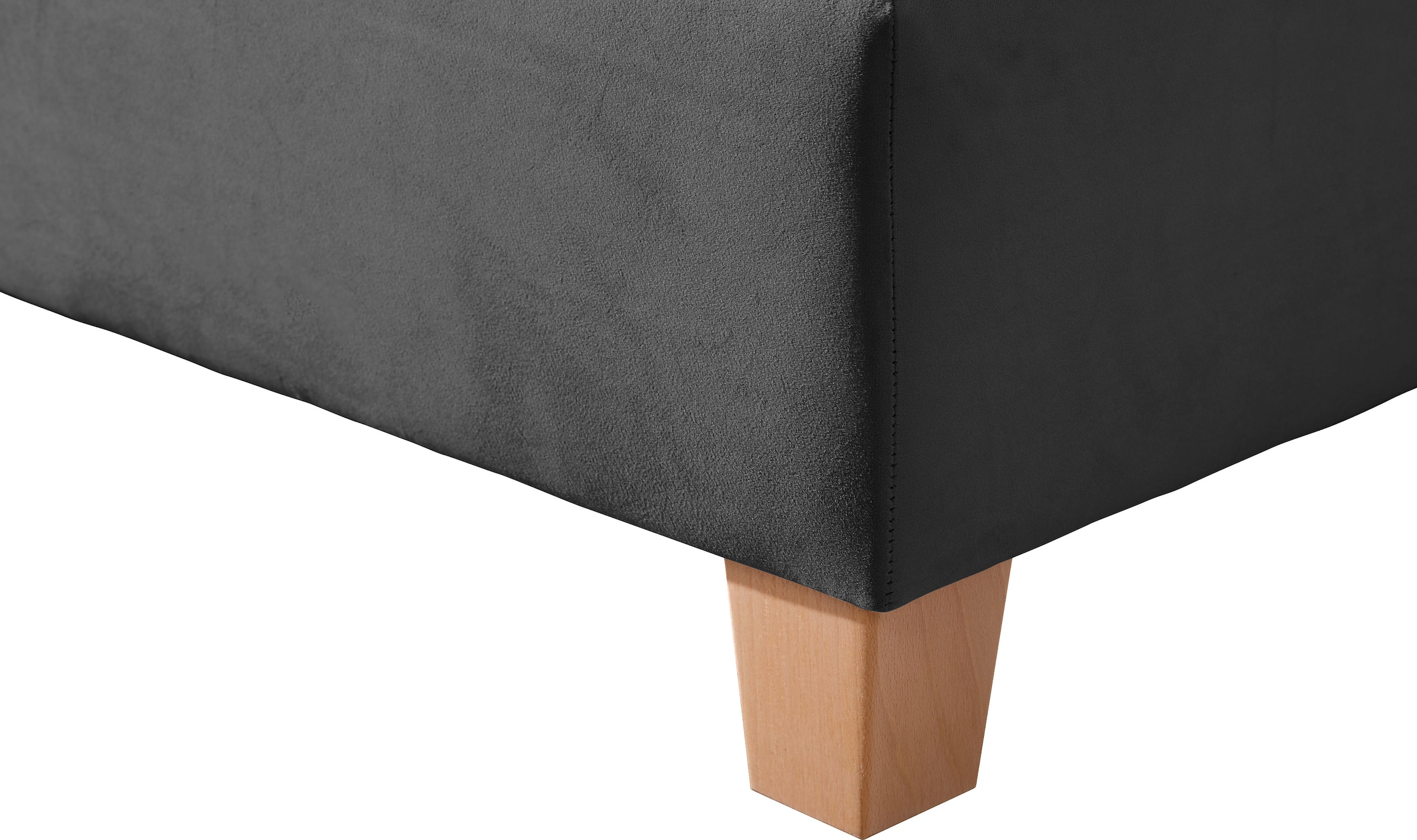 Home affaire Boxspringbett »Fargo«, inkl. Topper, in 3 Matratzenarten, in Samt- oder Strukturstoff