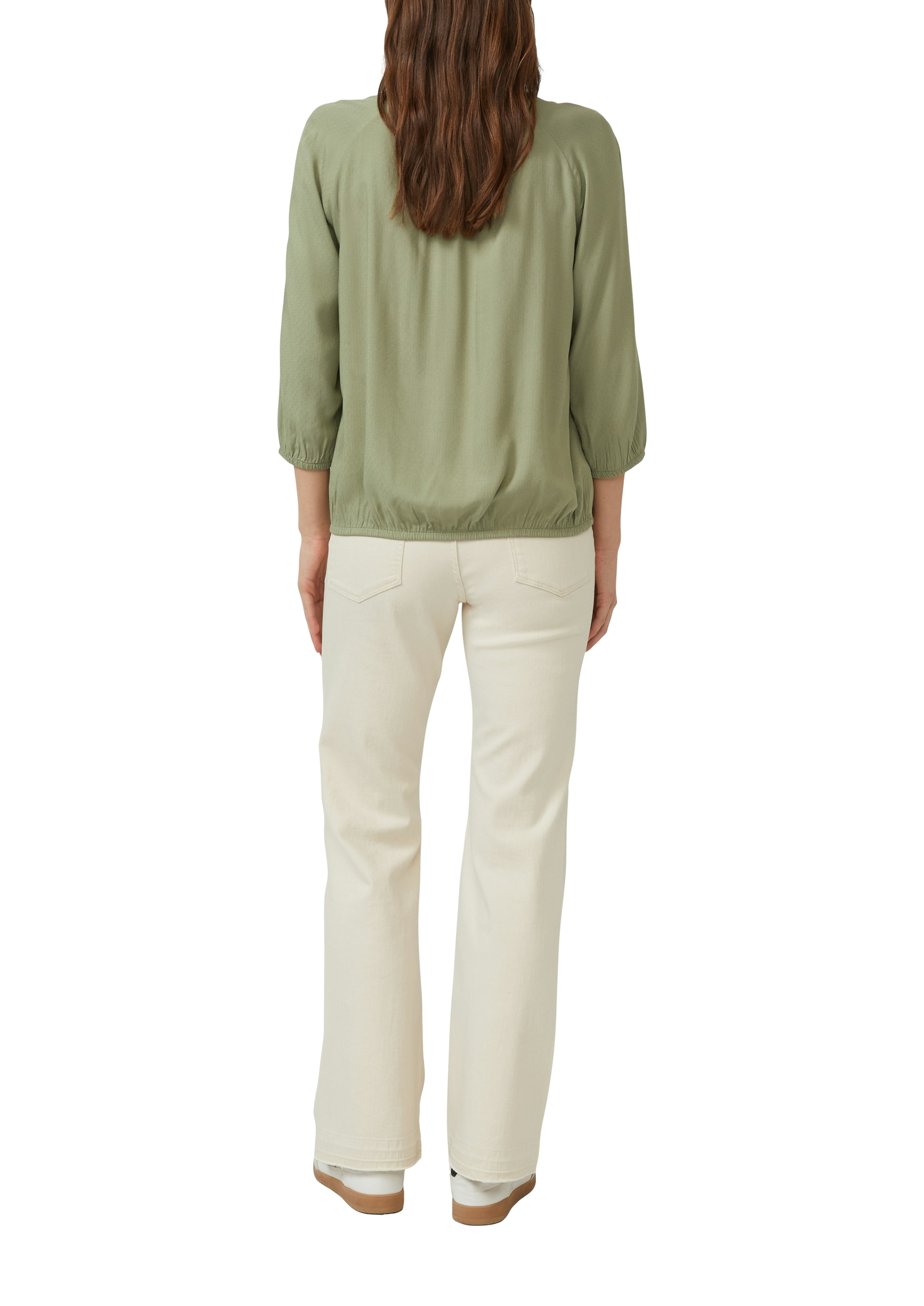s.Oliver Schlupfbluse mit elstsichem Bund und aus reiner Viskose