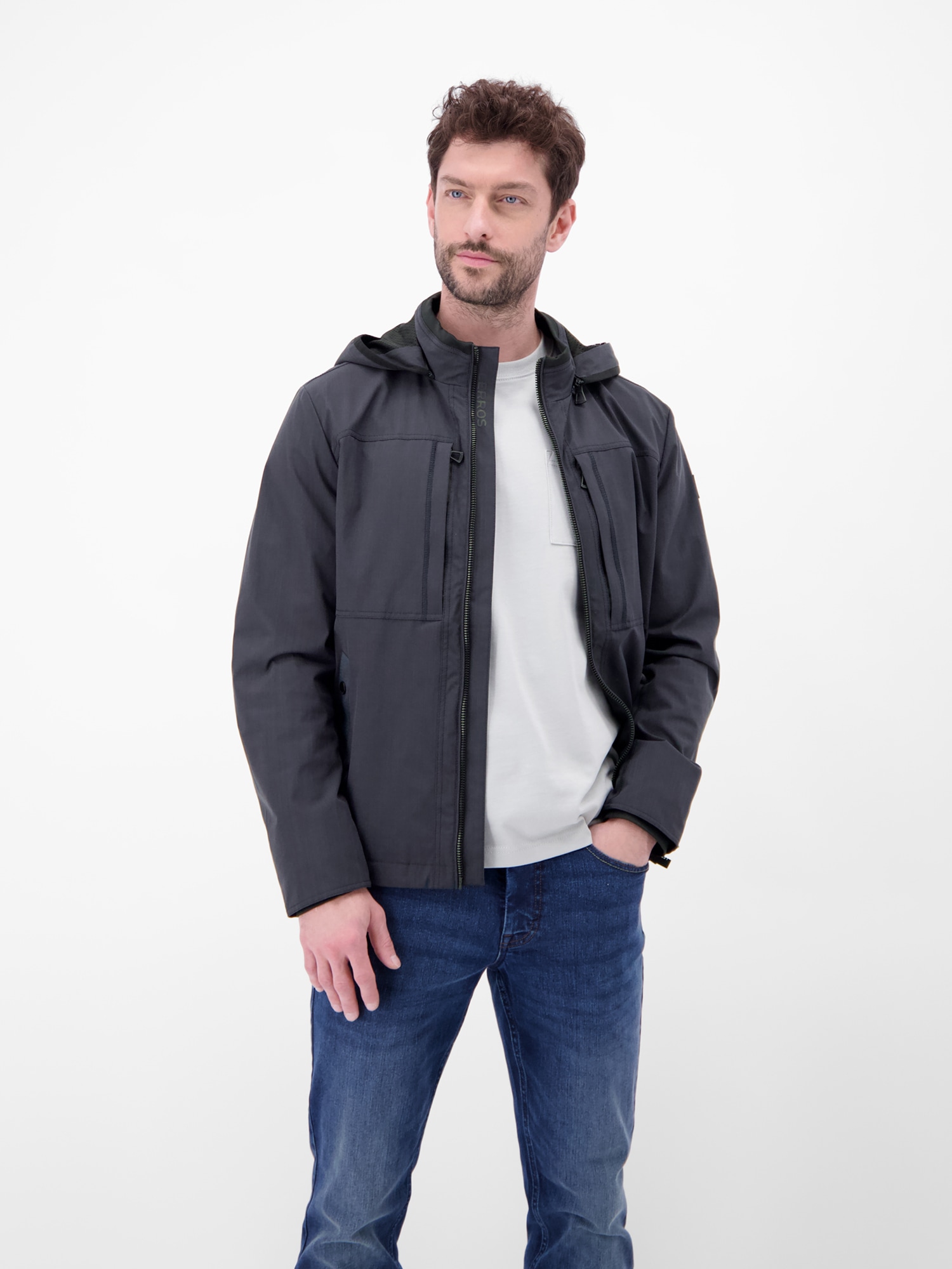 LERROS Outdoorjacke »Leichte Funktionsjacke mit abnehmbarer Kapuze« mit Kapuze