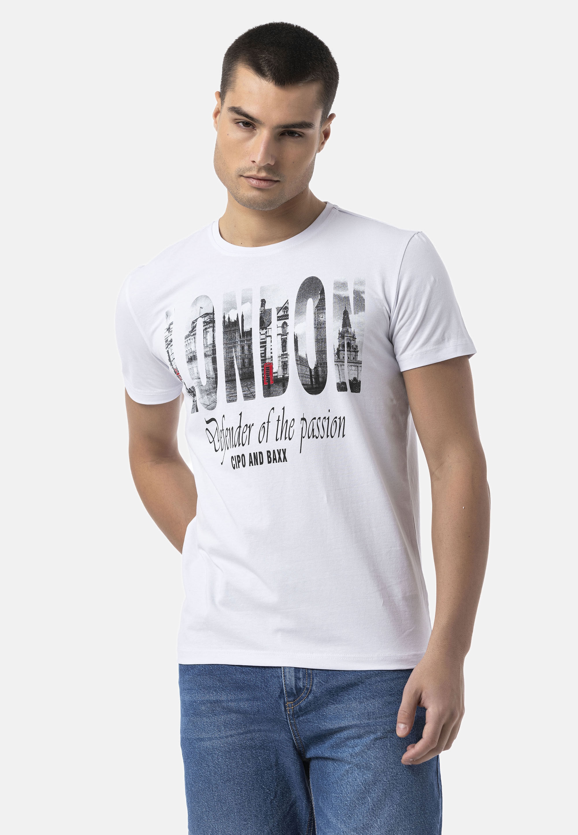 Cipo & Baxx T-Shirt »CT826« in Regular Fit