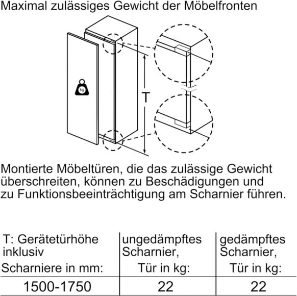 BOSCH Einbaukühlschrank »KIF81PFE0«, KIF81PFE0, 177,2 cm hoch, 55,8 cm breit  bei OTTO