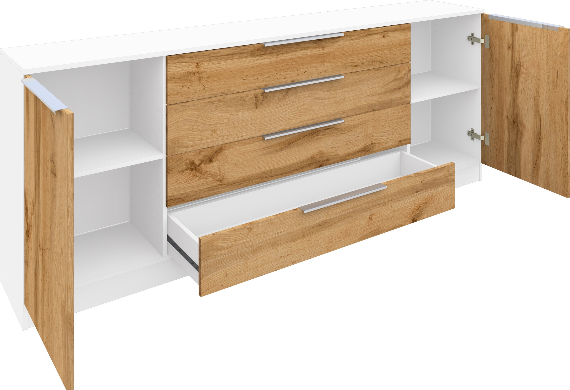 borchardt Möbel Kommode »Oliva«, Breite 200 cm, mit 4 Schubkästen
