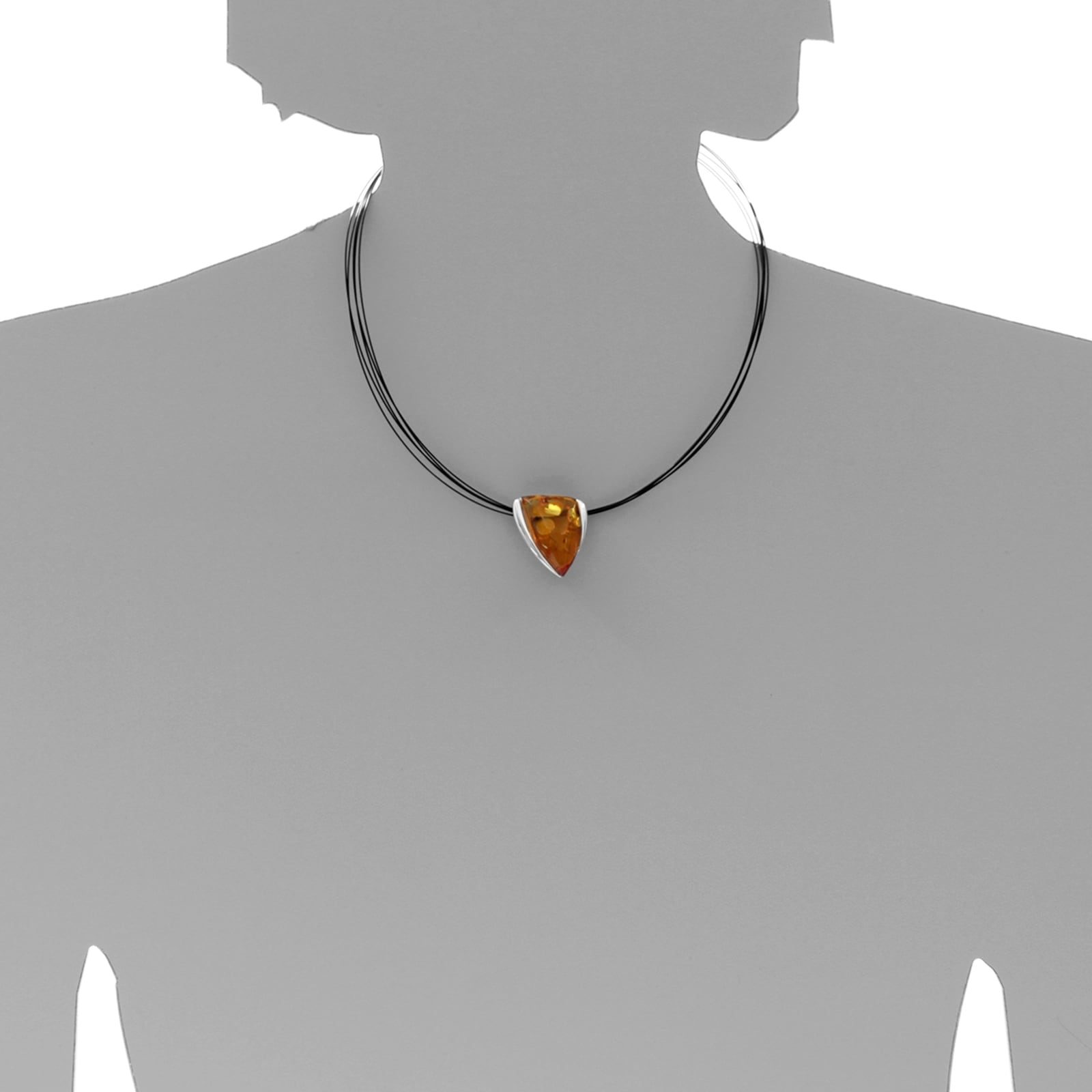 OSTSEE-SCHMUCK Kette mit Anhänger »- Gleiter-Lara - Silber 925/000 - Bernstein«