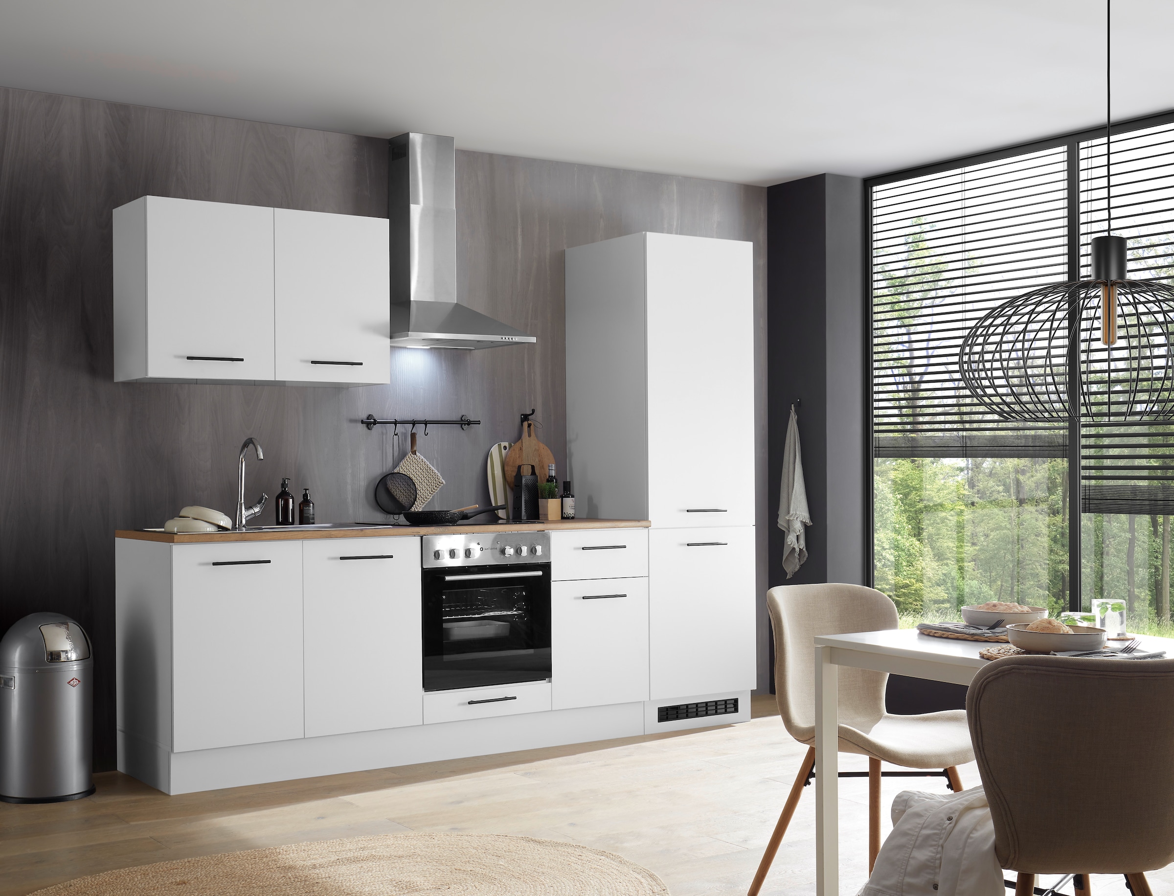 BASIC by Balculina Küchenzeile »Tirol B/H/T 270x212x60 cm« Breite 270 cm, wahlweise mit E-Geräten