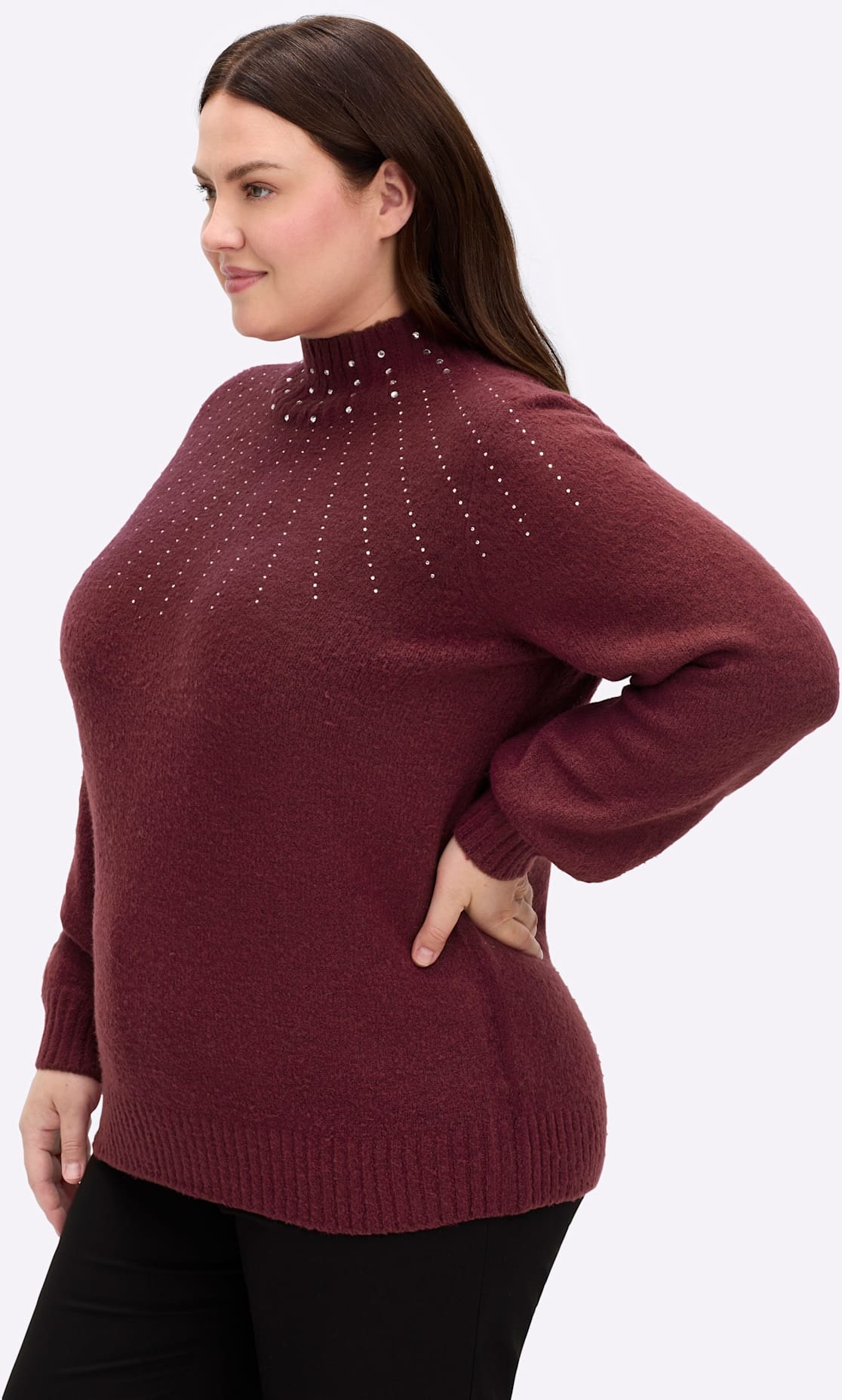 sheego by Joe Browns Stehkragenpullover »Pullover«
