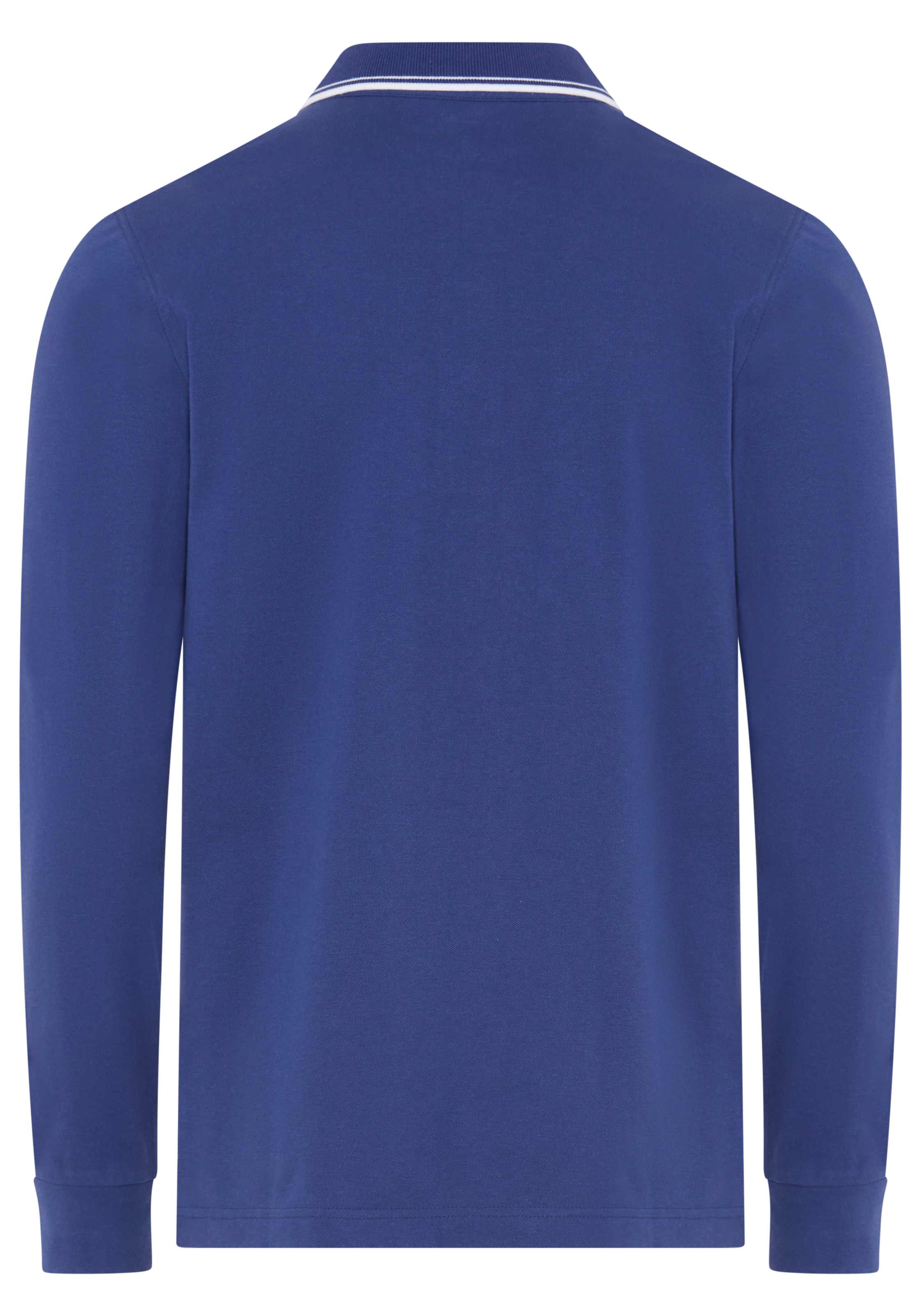 DELMAO Langarm-Poloshirt »Neue Kollektion!« schmale Passform, Langarm, unifarben, aus Piqué-Material