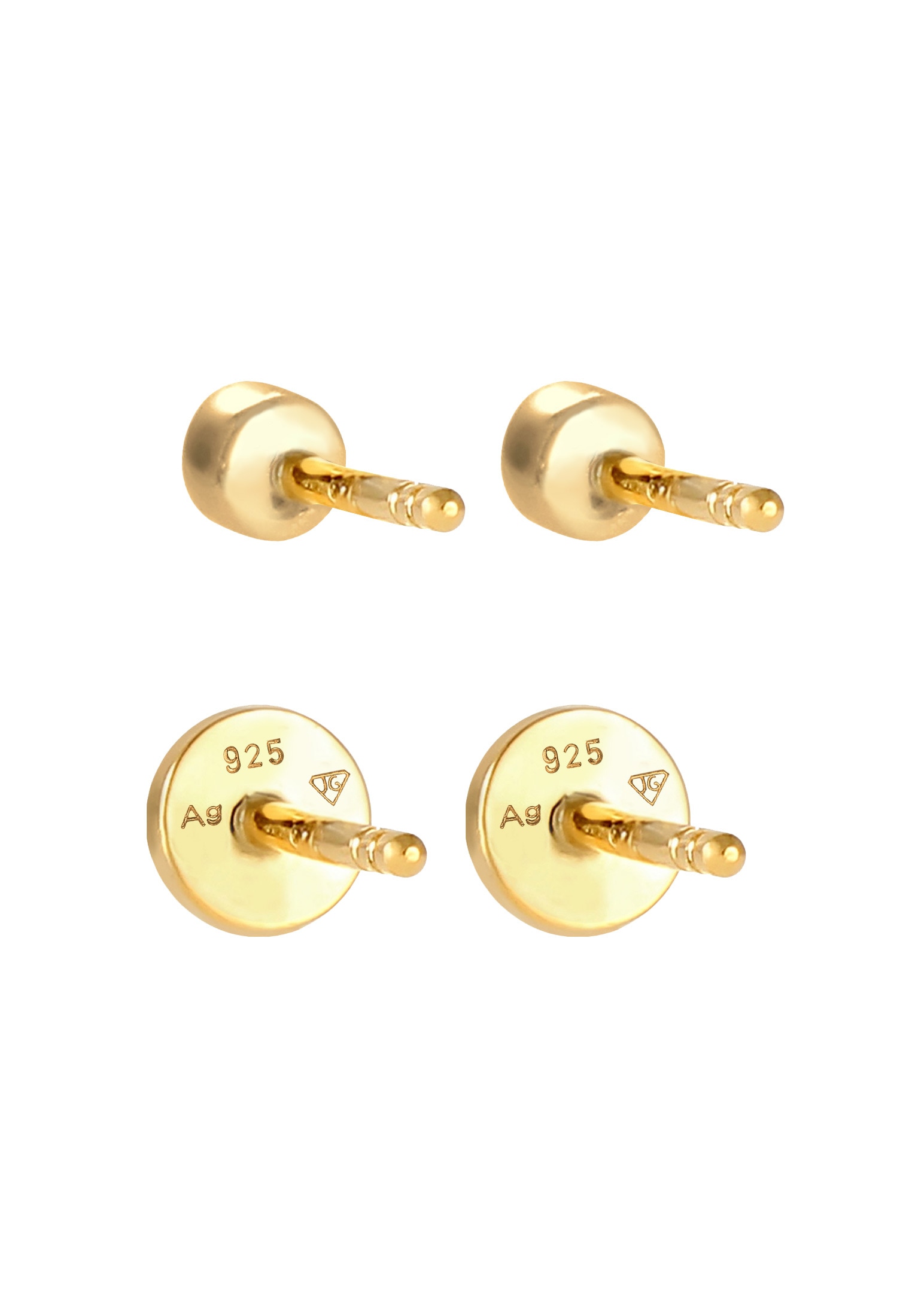Elli Ohrstecker-Set »Ohrringe Plättchen Ohrstecker Set 925 Silber, mit Kristallen von Swarovski®«