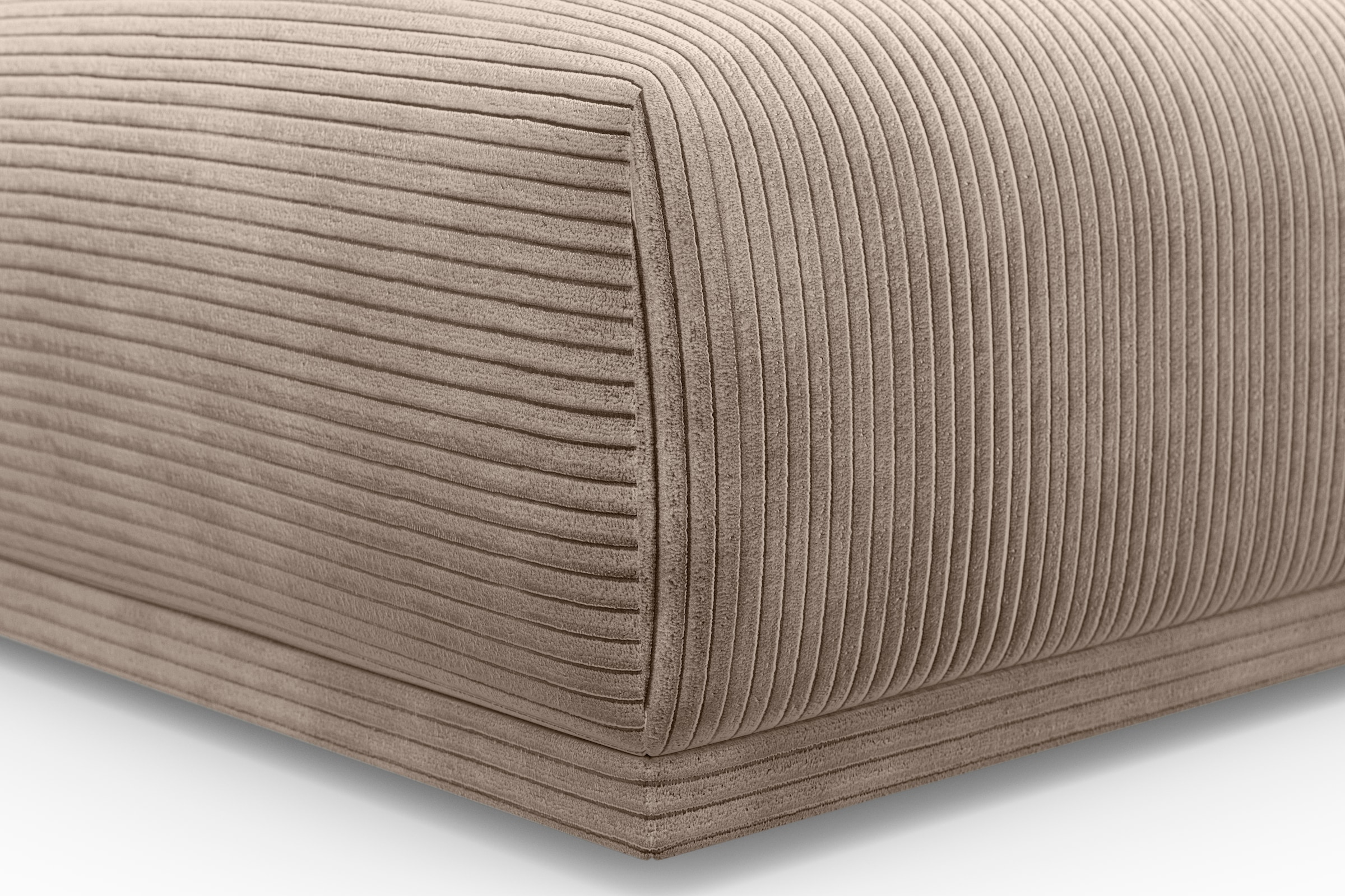 TRENDMANUFAKTUR Hocker »Braga, mit hochwertigem Kaltschaum, quadratisch, in Cord erhältlich«, (1 St.), moderner Polsterhocker, 85/42/85 cm (B/H/T)