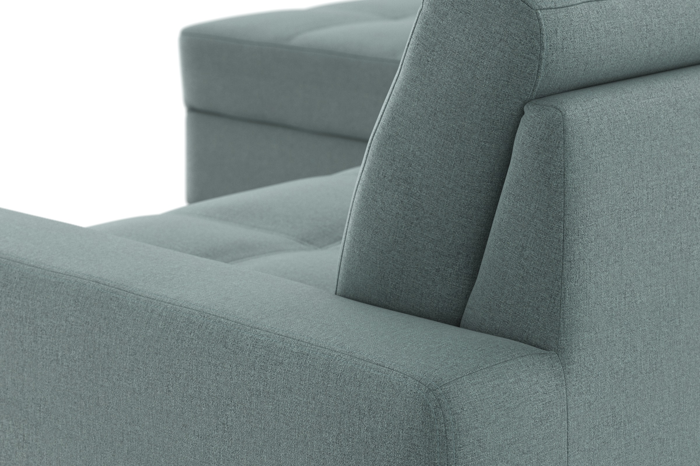 DOMO collection Ecksofa »Florentina zeitlos und elegant, Sitznähte als Designelement, L-Form«, wahlweise mit Bettfunktion, mit Kontrastnaht, Komfortsitzhöhe 47cm