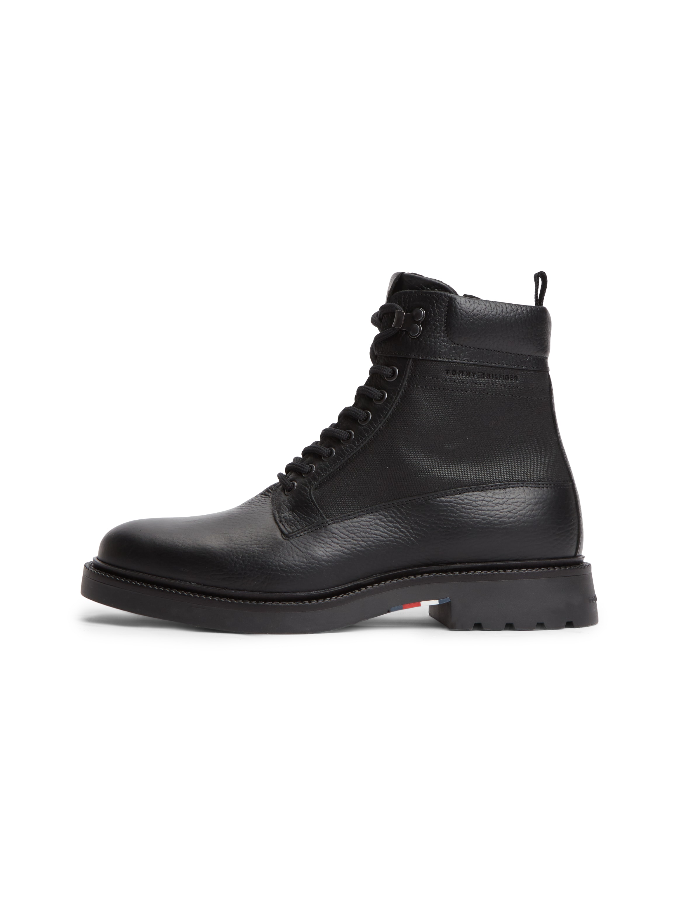 Tommy Hilfiger Schnürstiefelette »CORPORATE CASUAL MIX W WPM BOOT«  Workerboots, Schnürboots mit modischen Ösen und Nieten