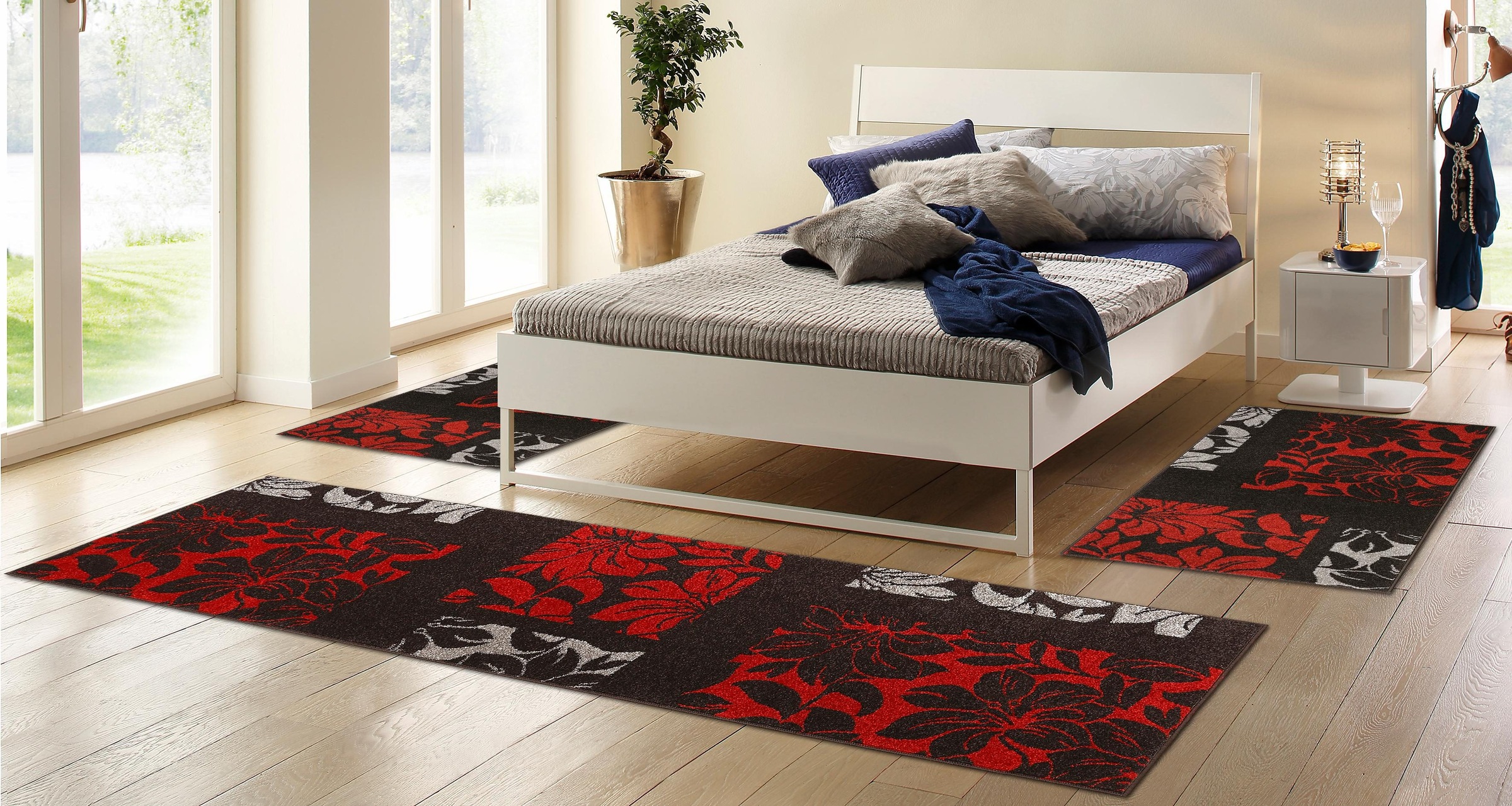 HANSE Home Bettumrandung »Pescara«, florales Design, gekettelt