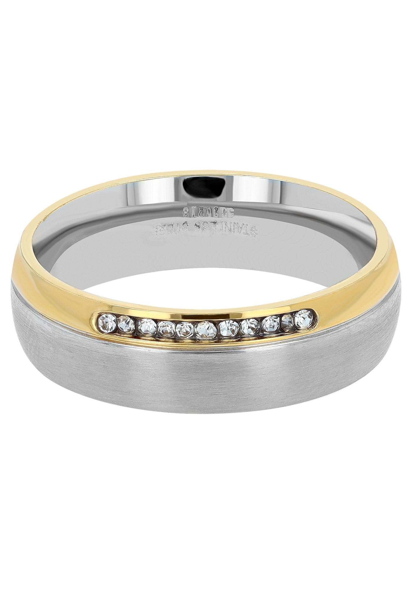AKZENT Partnerring »"Bria" Set - Ring Silber schlicht - Wasserfest«