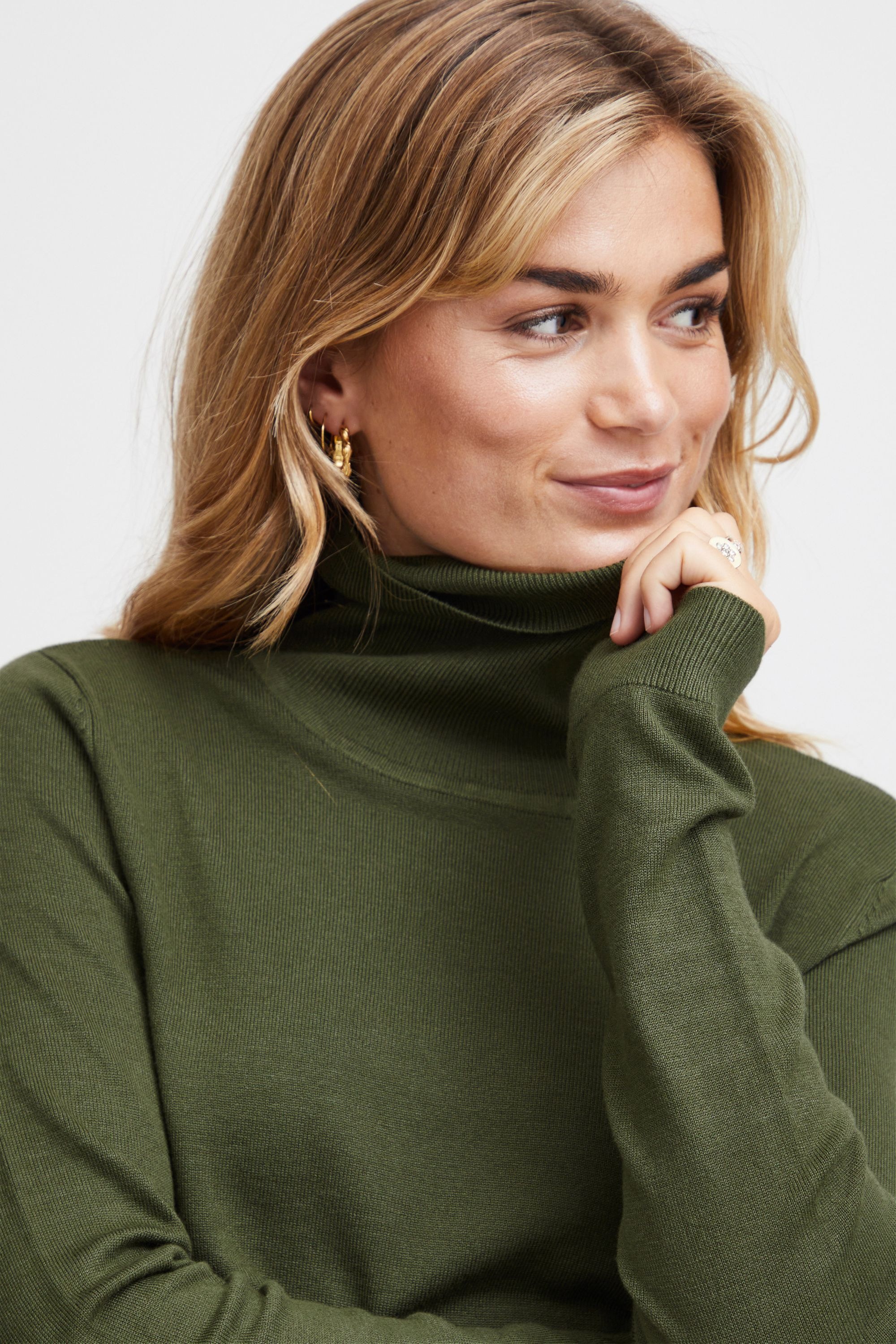 fransa Strickfleece-Pullover »Strickpullover FRBlume«