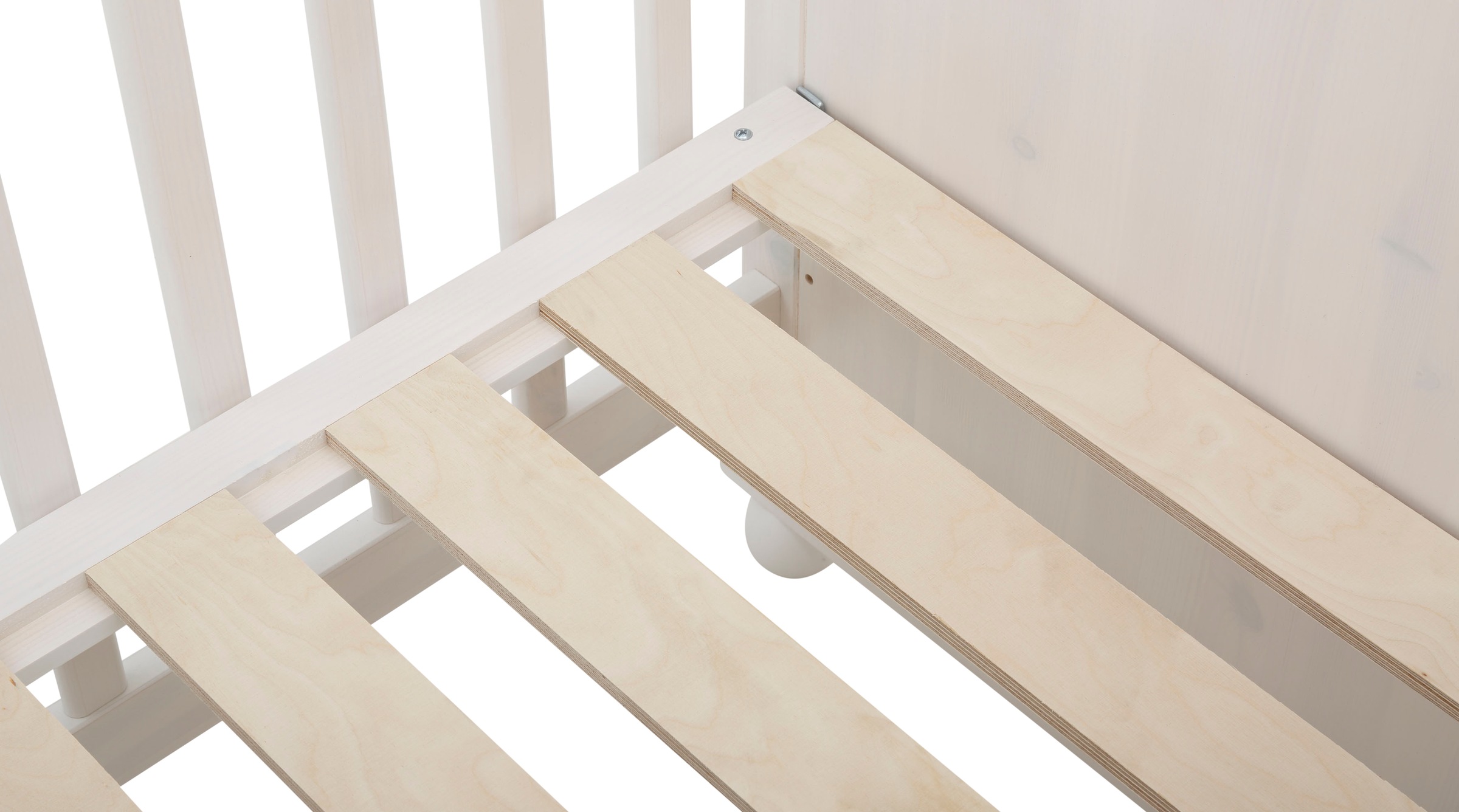 Lüttenhütt Babybett »Aimo. Landhausstil, mit Kassetten, stabile und hochwertige Qualität«, aus Massivholz (Kiefer); FSC®-Holz zertifiziert