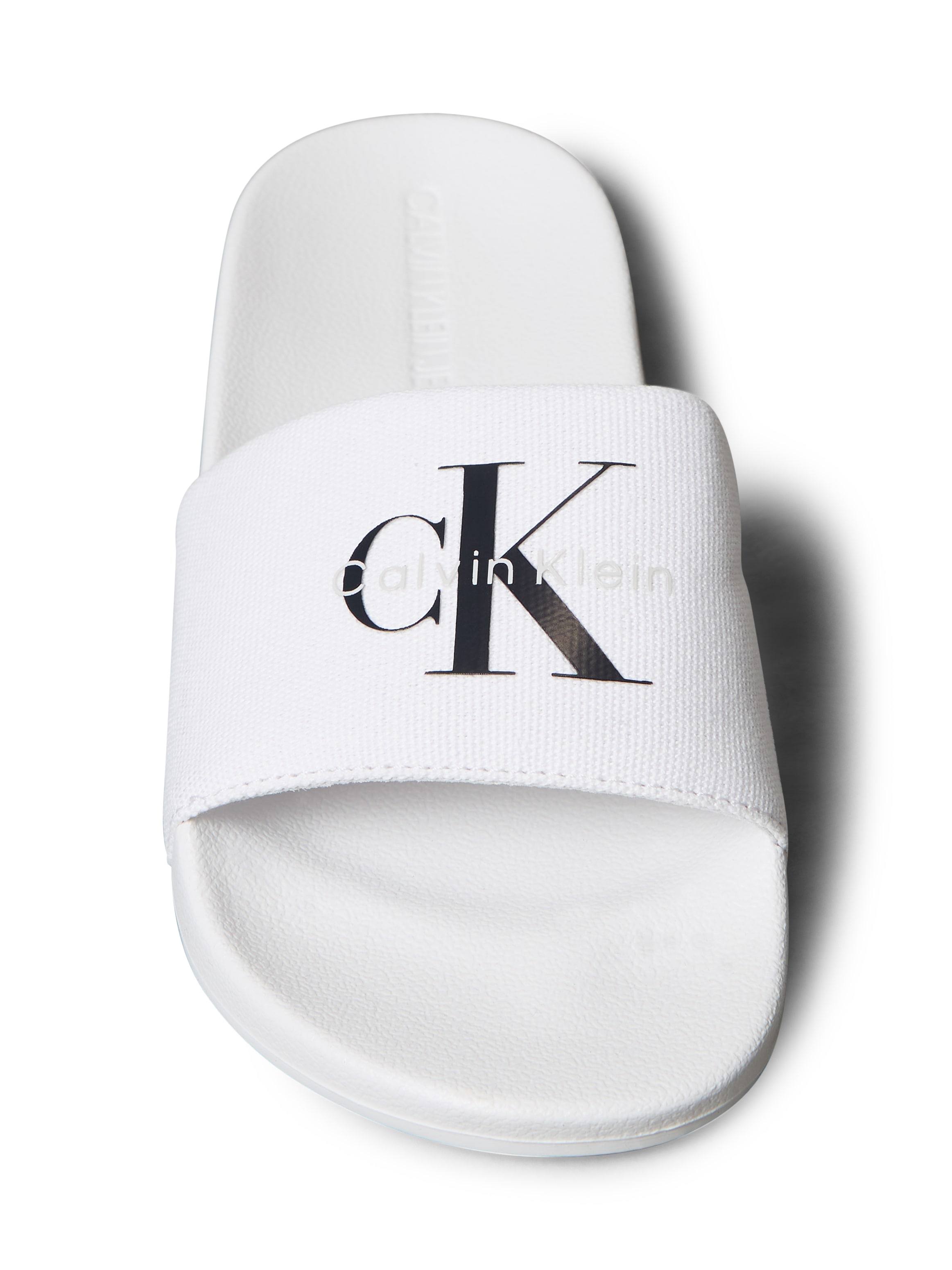 Calvin Klein Jeans Badepantolette »SLIDE MONOGRAM WN LOGO CK«  Strandschuh, Pool Slides, Badeschuh, Flat mit Logo