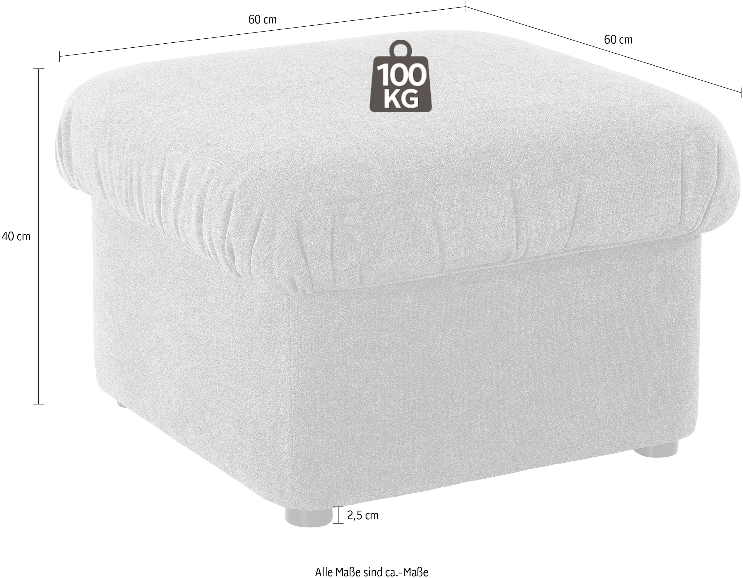 DOMO collection Hocker »Pegnitz B/T 60/60cm«