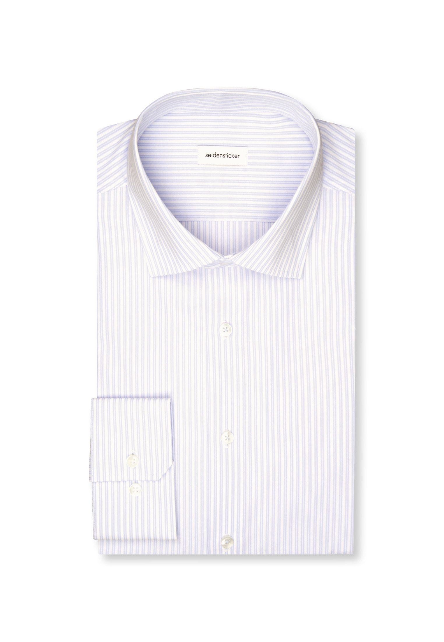 seidensticker Businesshemd »Shaped« Shaped 1/1 Kentkragen Streifen