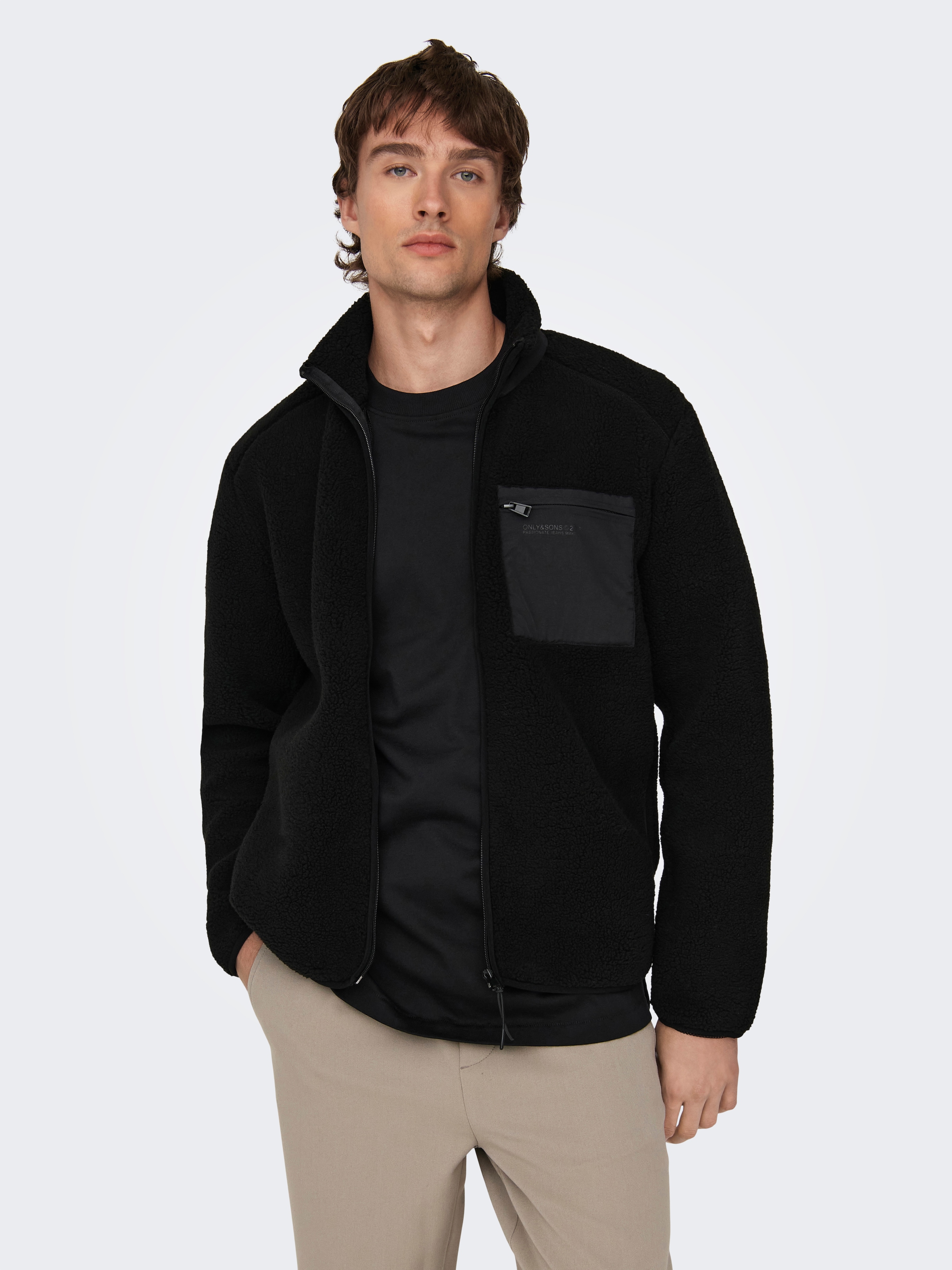ONLY & SONS Strickfleecejacke »ONSDALLAS LIFE SHERPA JACKET OTW VD«