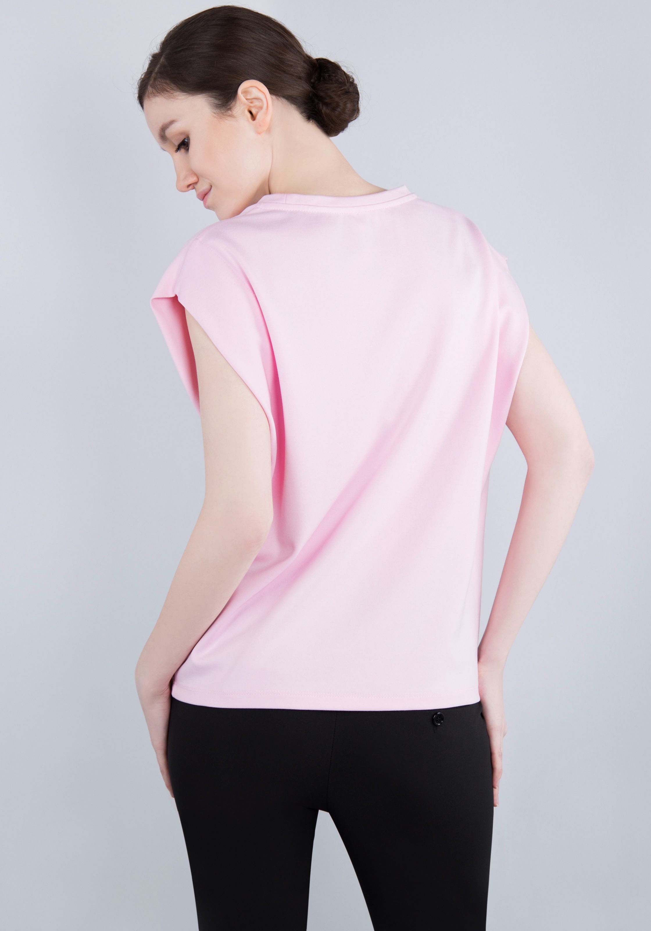 IMPERIAL T-Shirt »Ärmelloses "Punto Milano" Shirt mit eingeschlagen Armlochdetail«