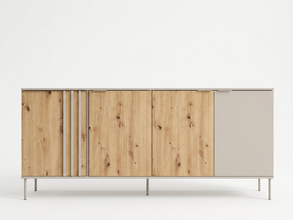 OTTO home Kommode »AAELIN Sideboard mit 4 Türen, viel Stauraum« Schubkastenkommode mit 6 Fächer, modernes Design