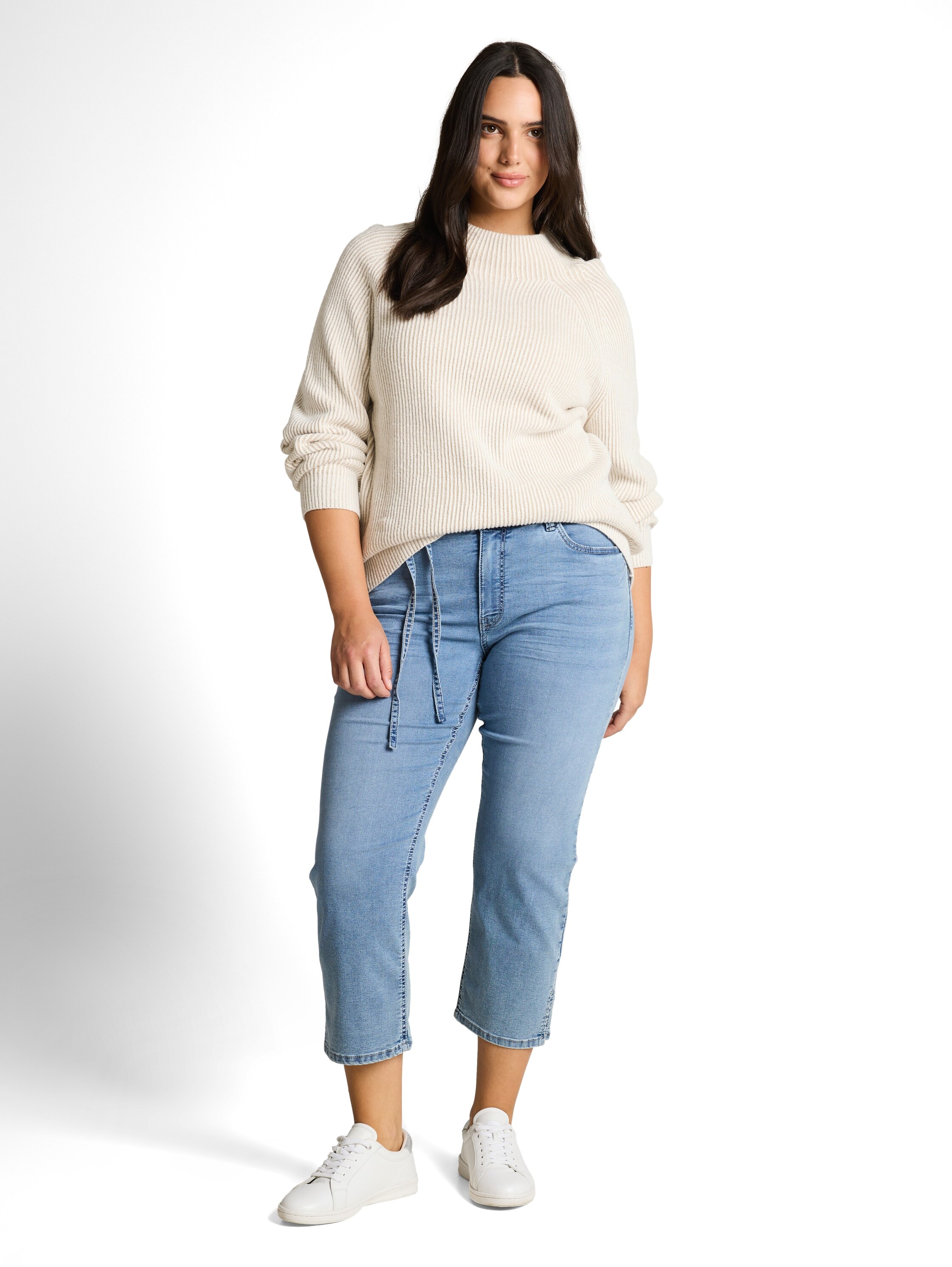 TOM TAILOR PLUS Skinny-fit-Jeans mit Jeans-Bindeband und Stretch