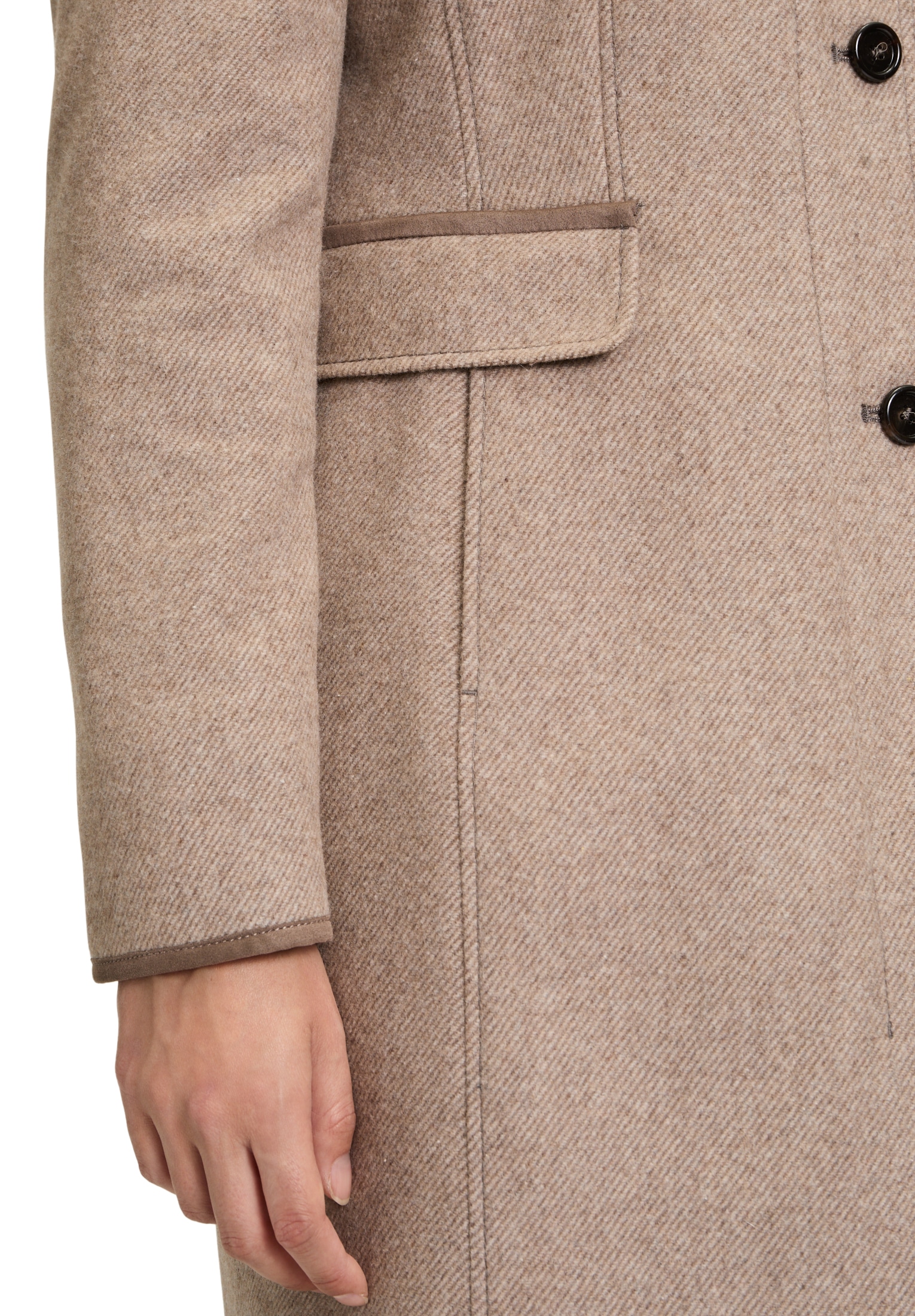 Gil Bret Wolljacke »Wollmantel mit Stehkragen«