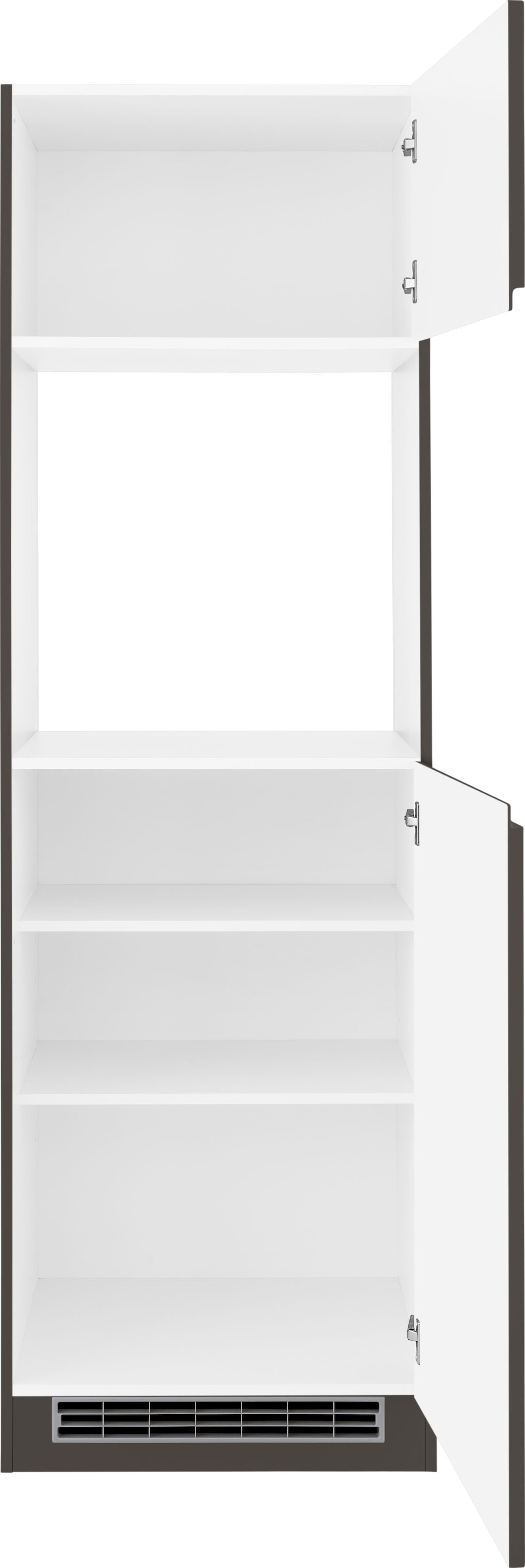 HELD MÖBEL Backofenumbauschrank »Virginia«, 200 cm hoch, 60 cm breit, Nische für Ofen B/H/T: 56/59/55 cm, 2 Türen