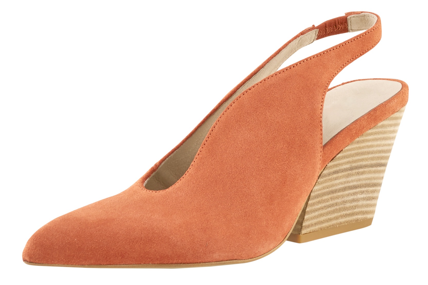 Slingpumps mit besonderer Schnittführung